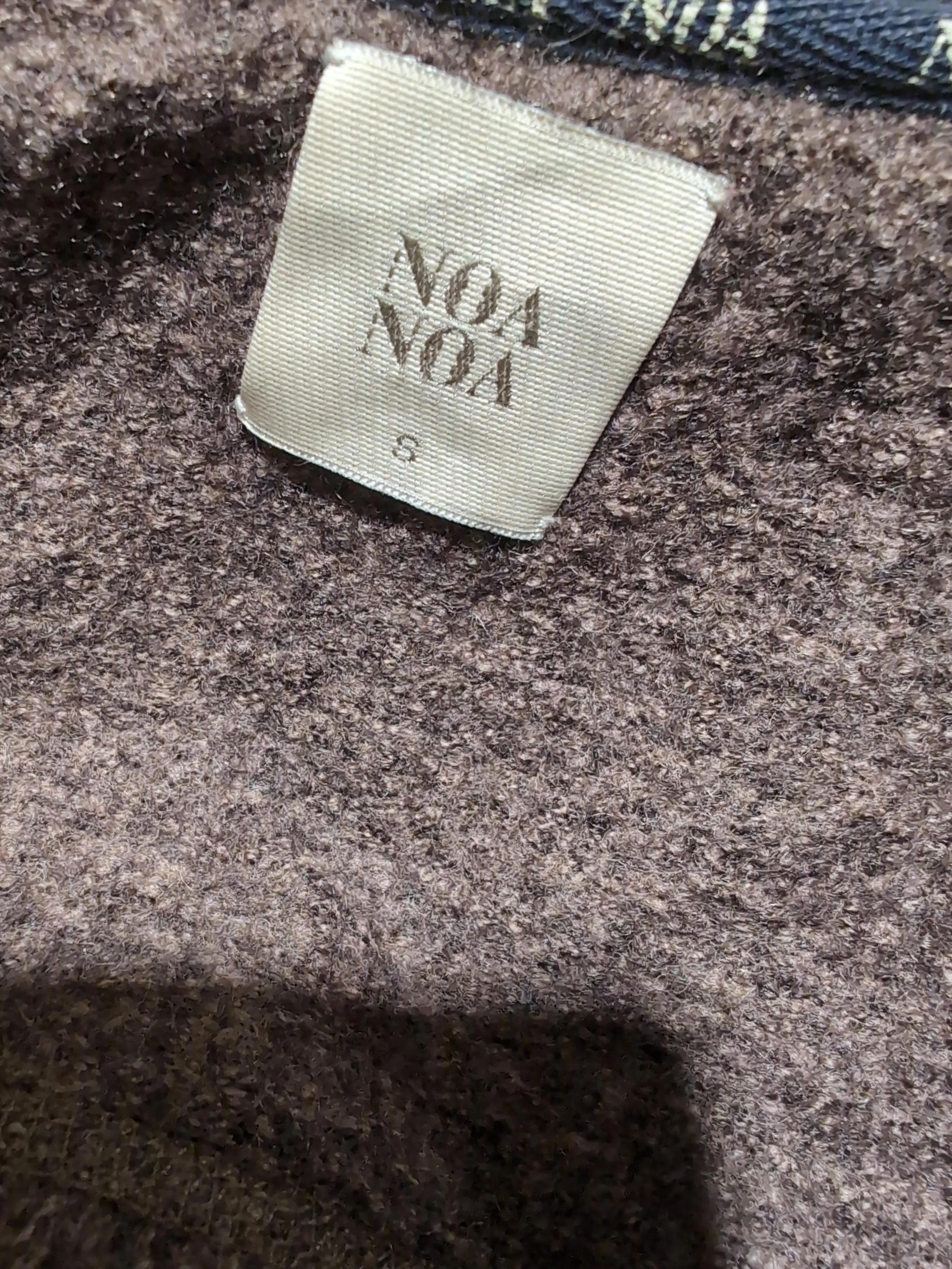 Noa Noa Women's Coat S Brown 100% Wool Overcoat - Image 5
