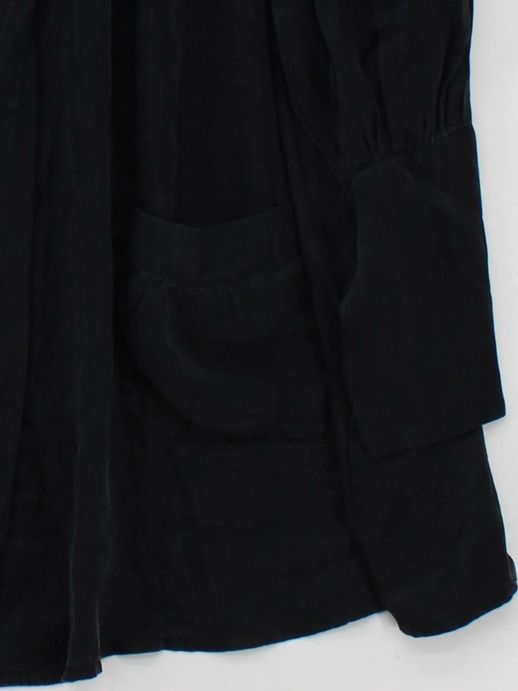 Noa Noa Women's Top M Black 100% Silk Long Sleeve Collared Tunic - Image 4