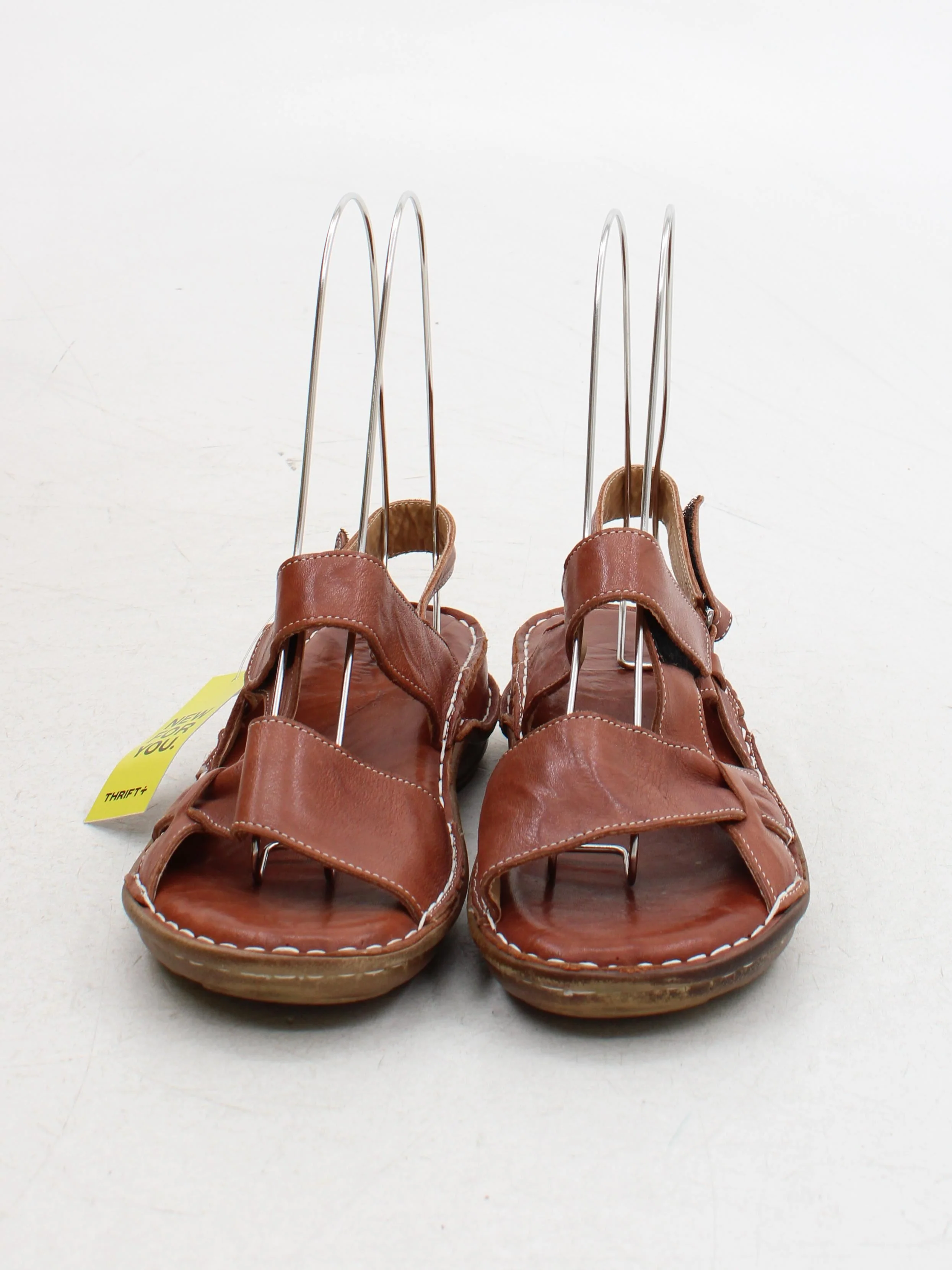 Noble Wilde Women's Sandals UK 7.5 Brown 100% Leather Strappy - Image 2