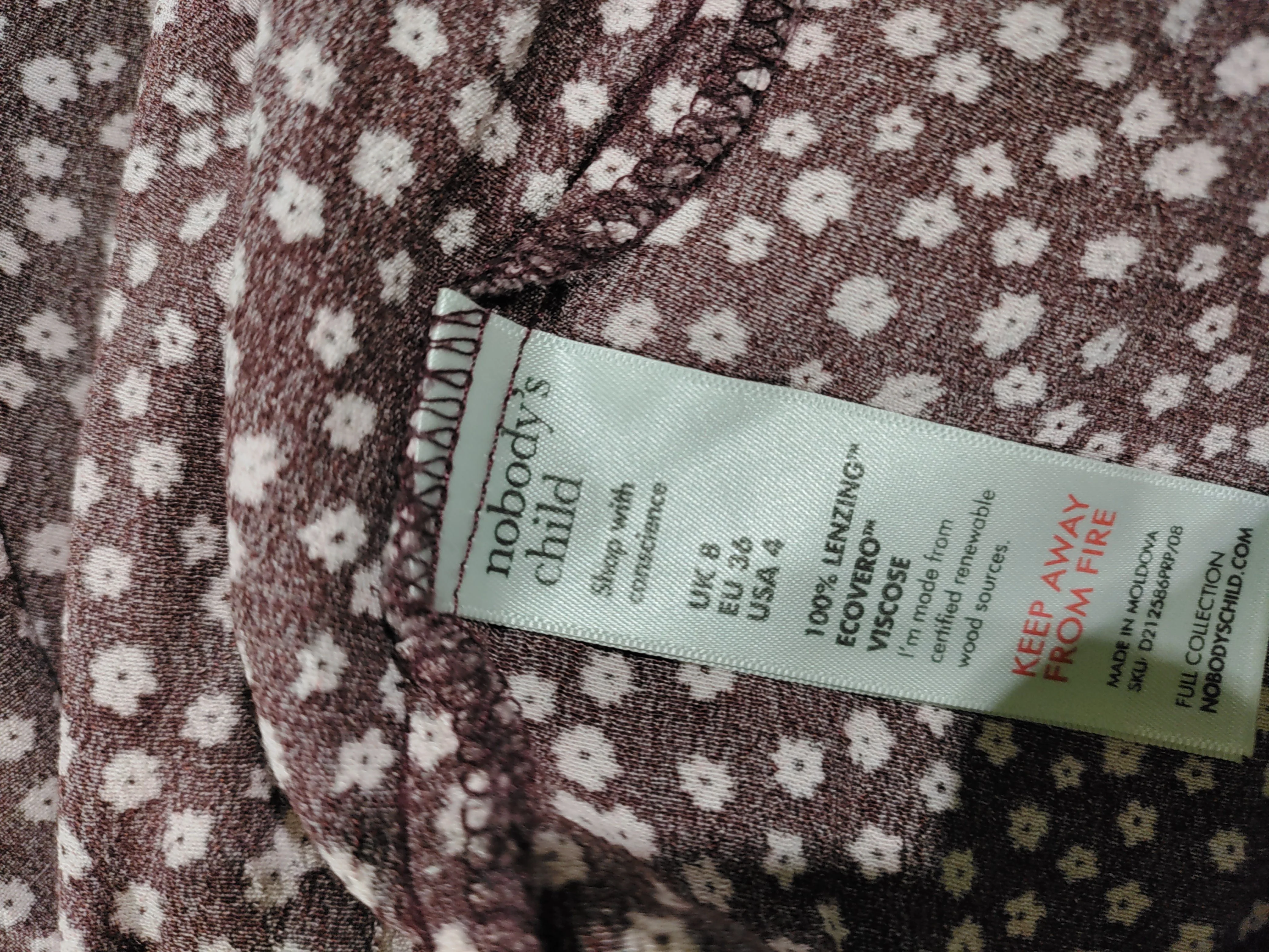 Nobody's Child A-Line Midi Dress S in Purple - Image 6