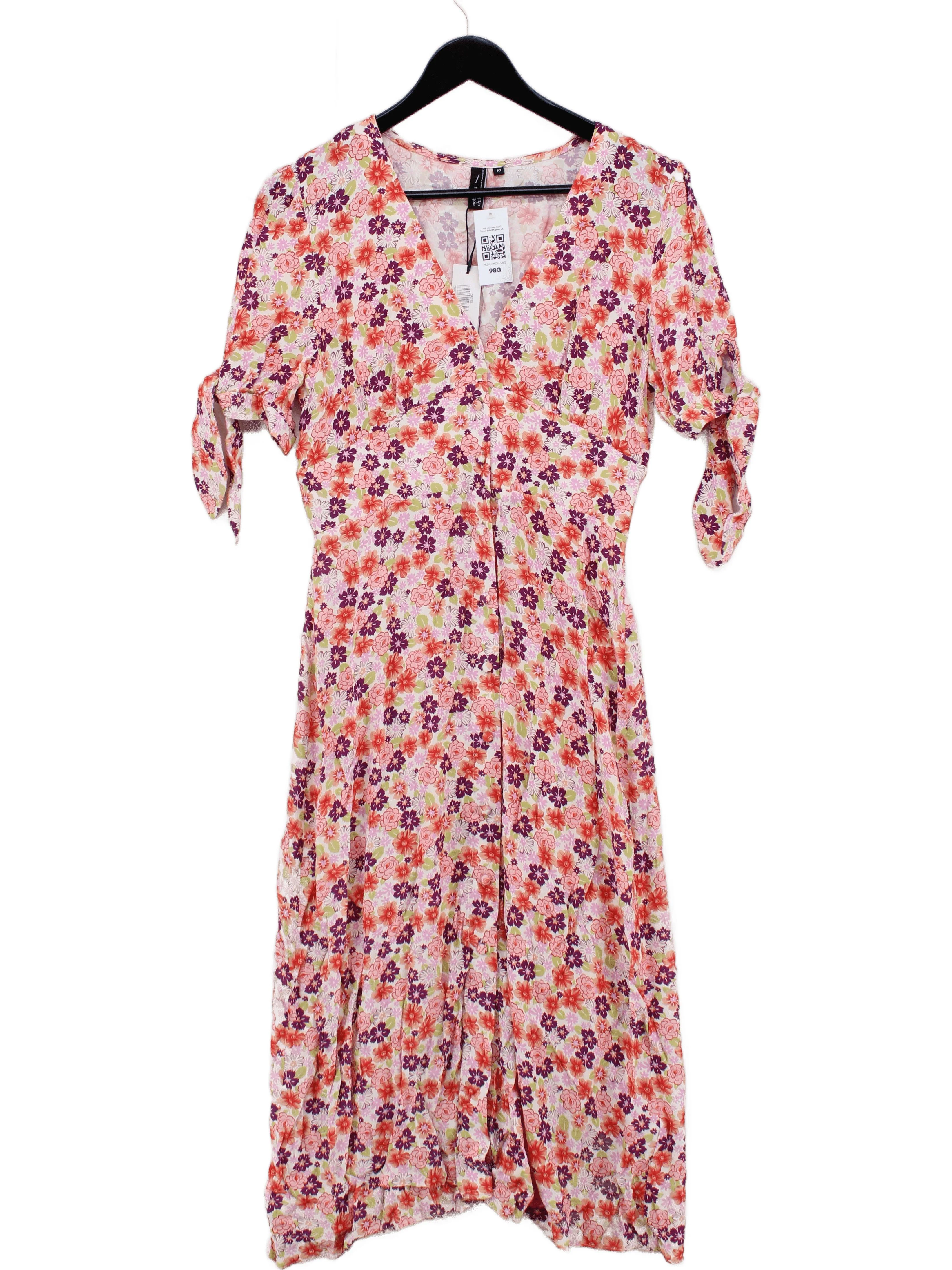 Nobody's Child A-Line Midi Dress UK10 in Pink