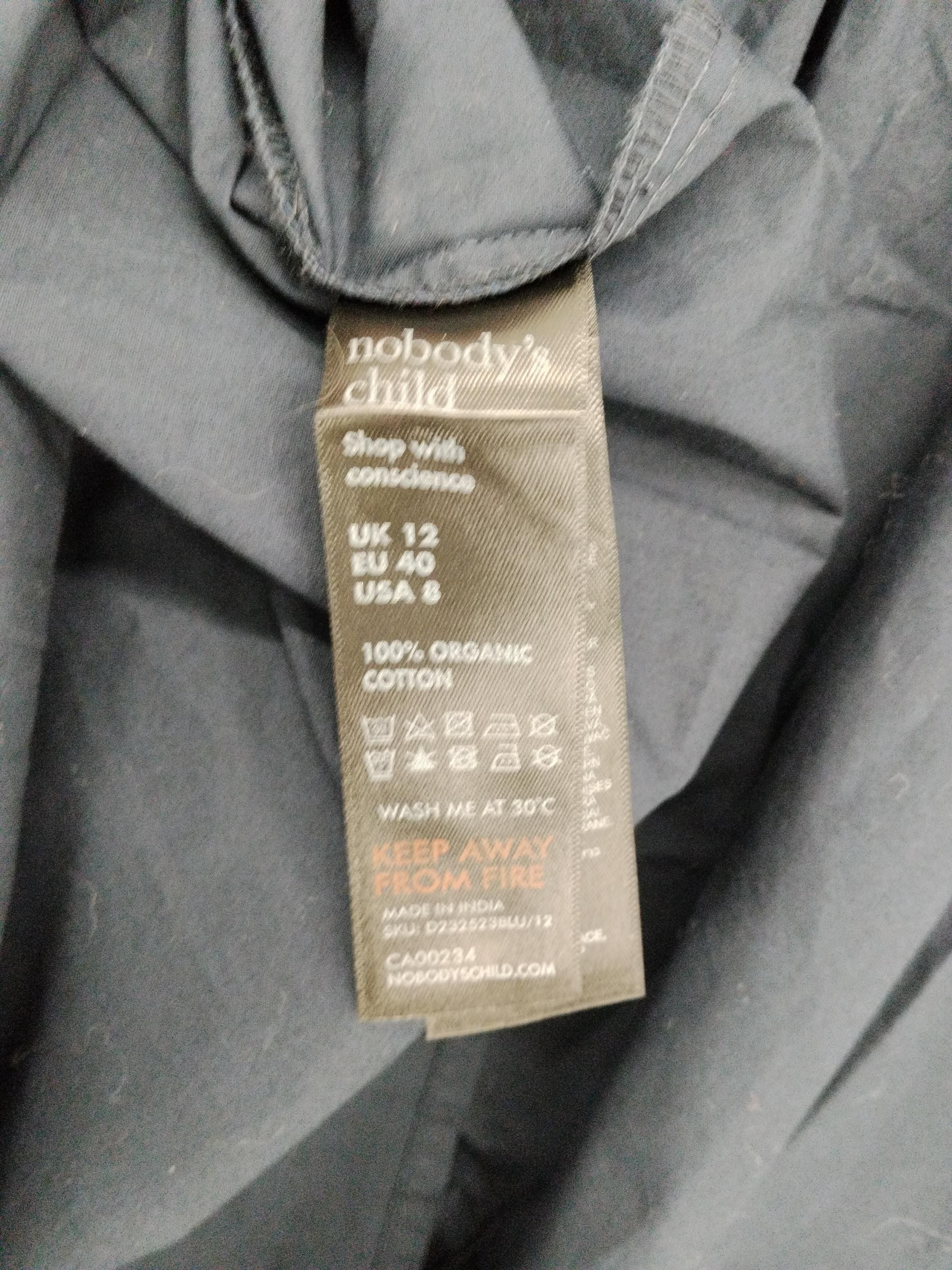 Nobody's Child A-Line Midi Dress UK12 in Blue - Image 6