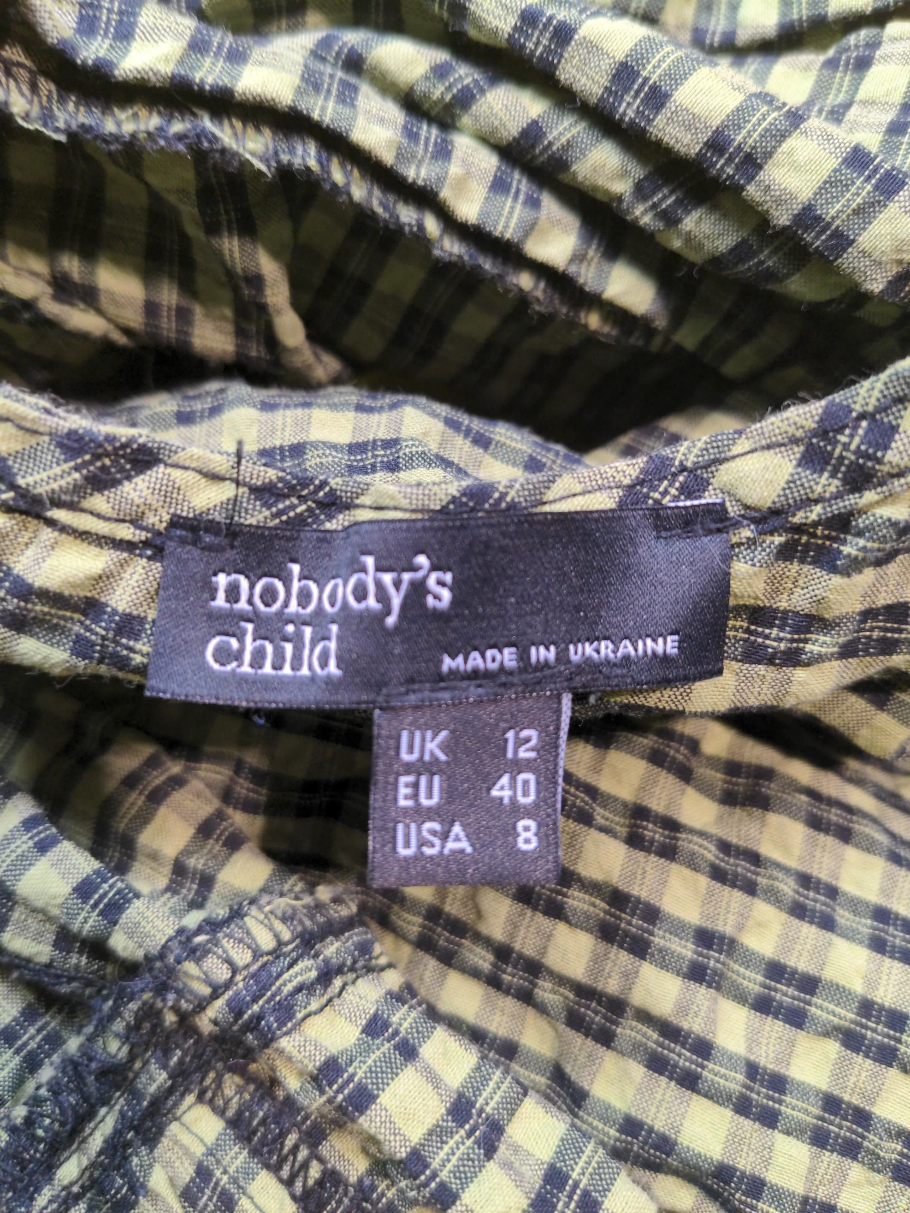 Nobody's Child A-Line Midi Dress UK12 in Green - Image 5