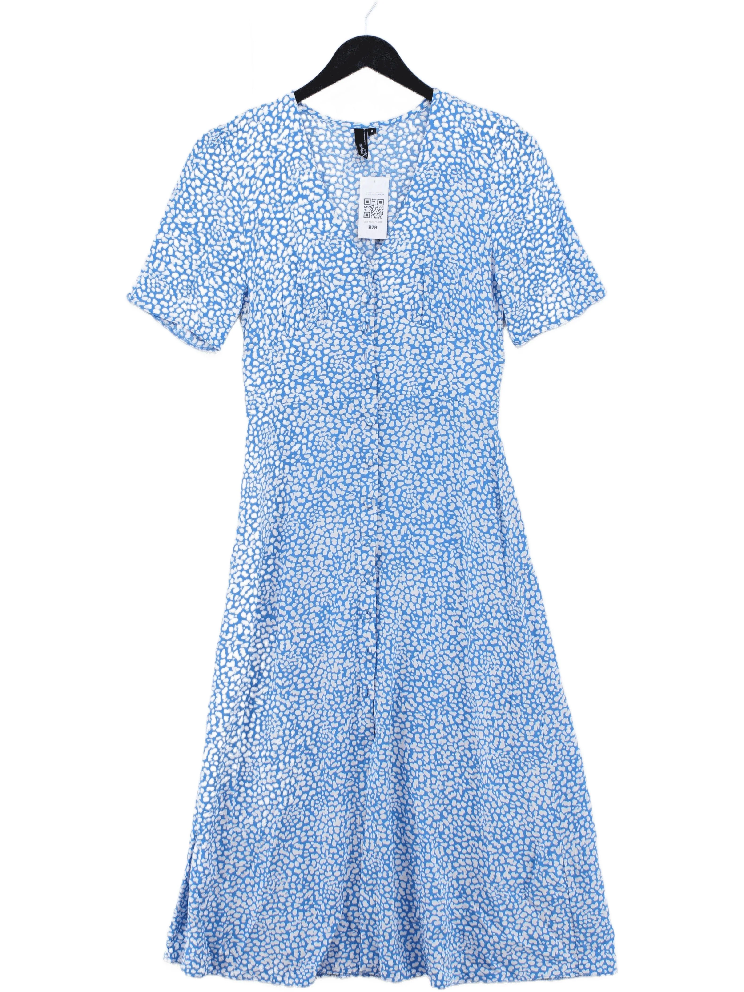 Nobody's Child A-Line Midi Dress UK8 in Blue
