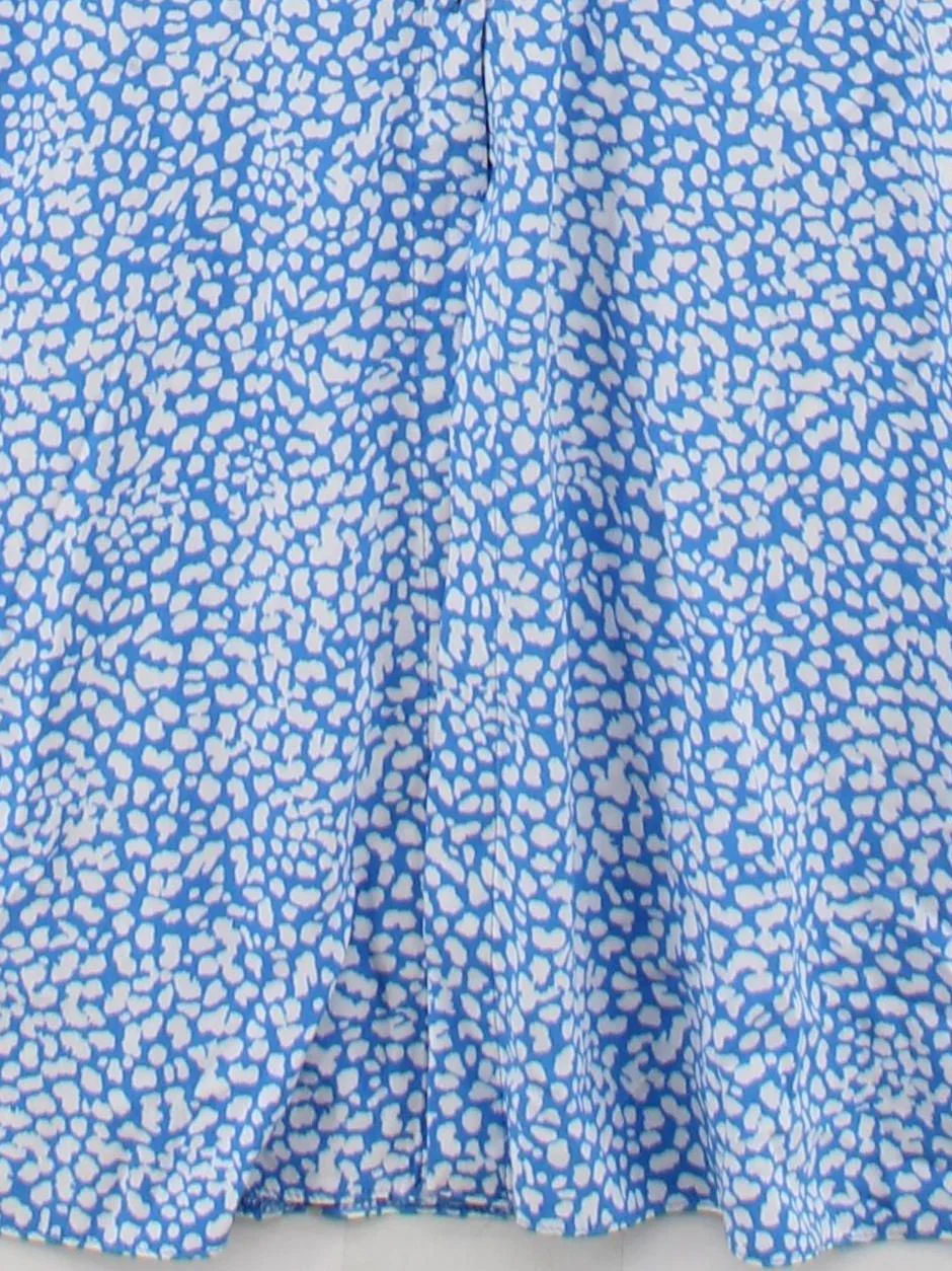 Nobody's Child A-Line Midi Dress UK8 in Blue - Image 4