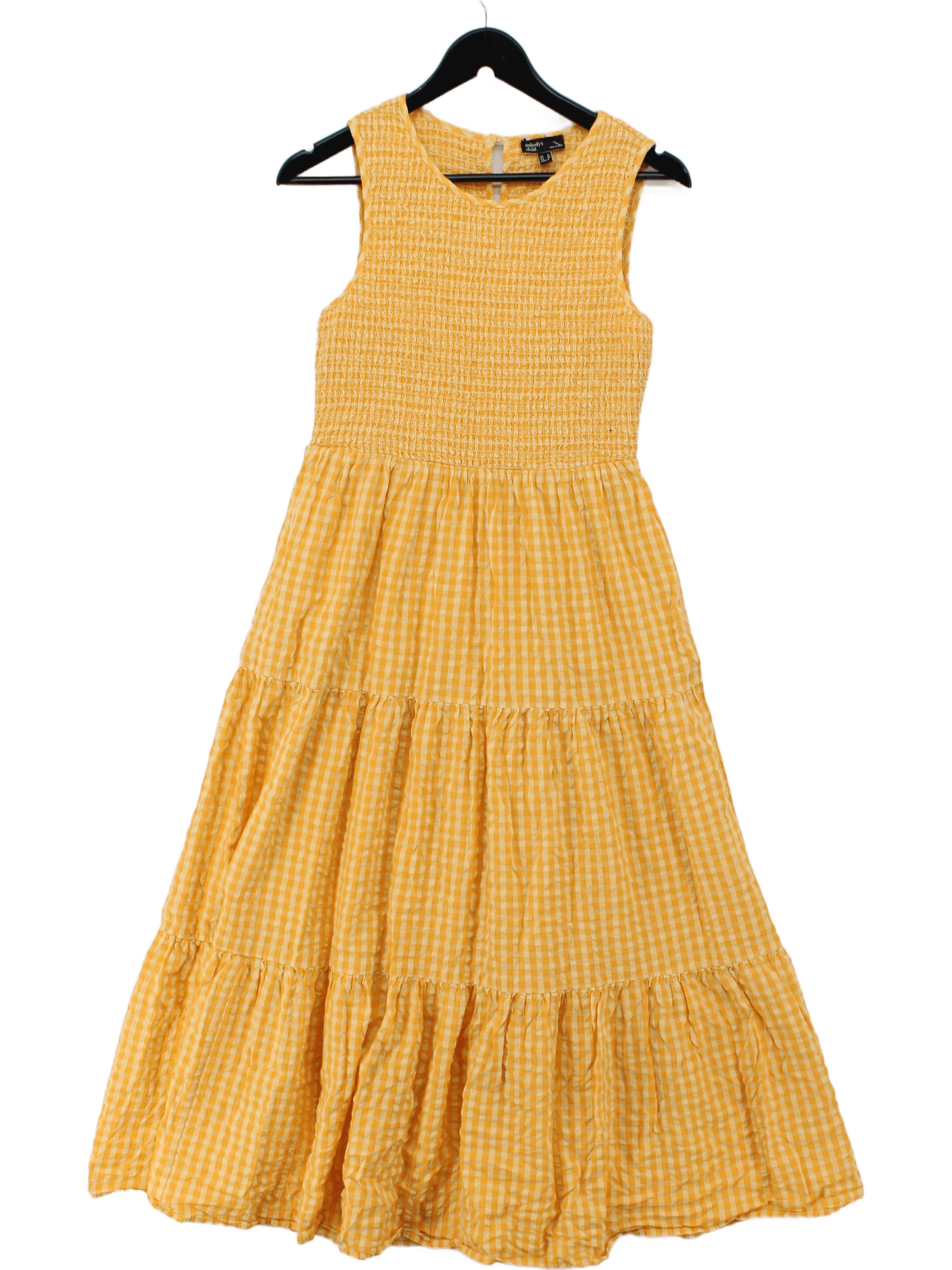 Nobody's Child Maxi Dress UK12 in Yellow
