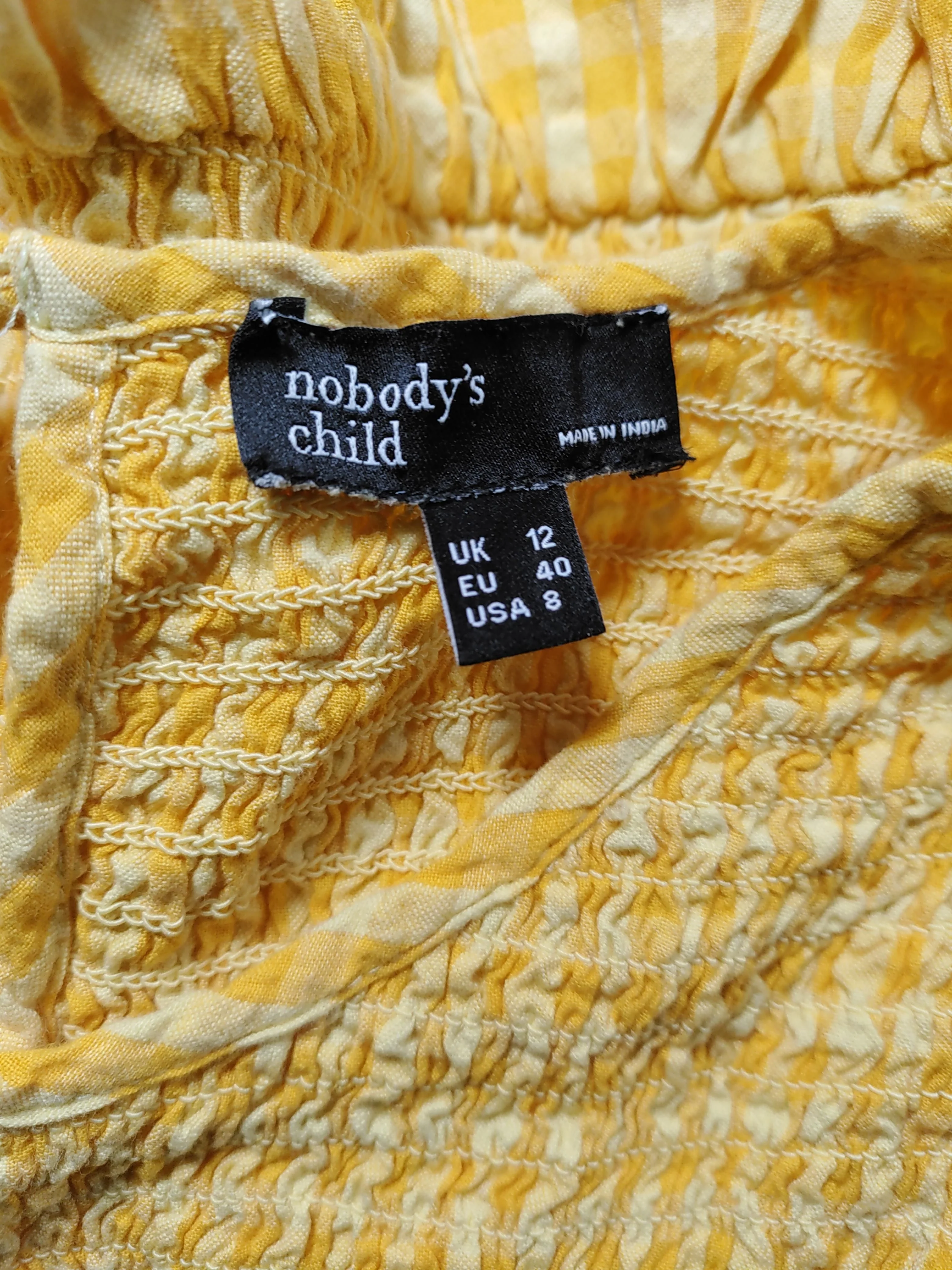 Nobody's Child Maxi Dress UK12 in Yellow - Image 5