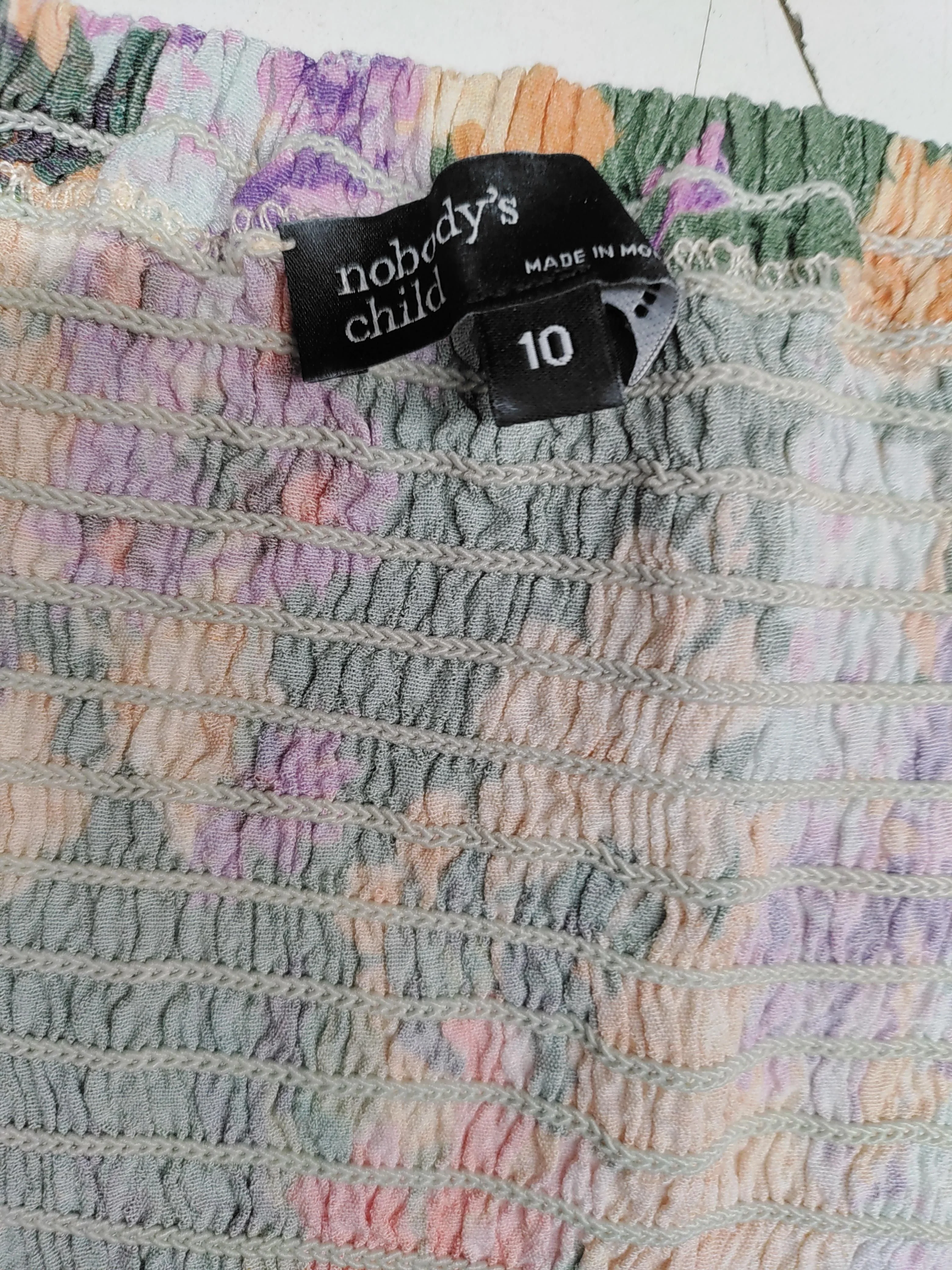 Nobody's Child Mini Dress UK10 in Multi - Image 6