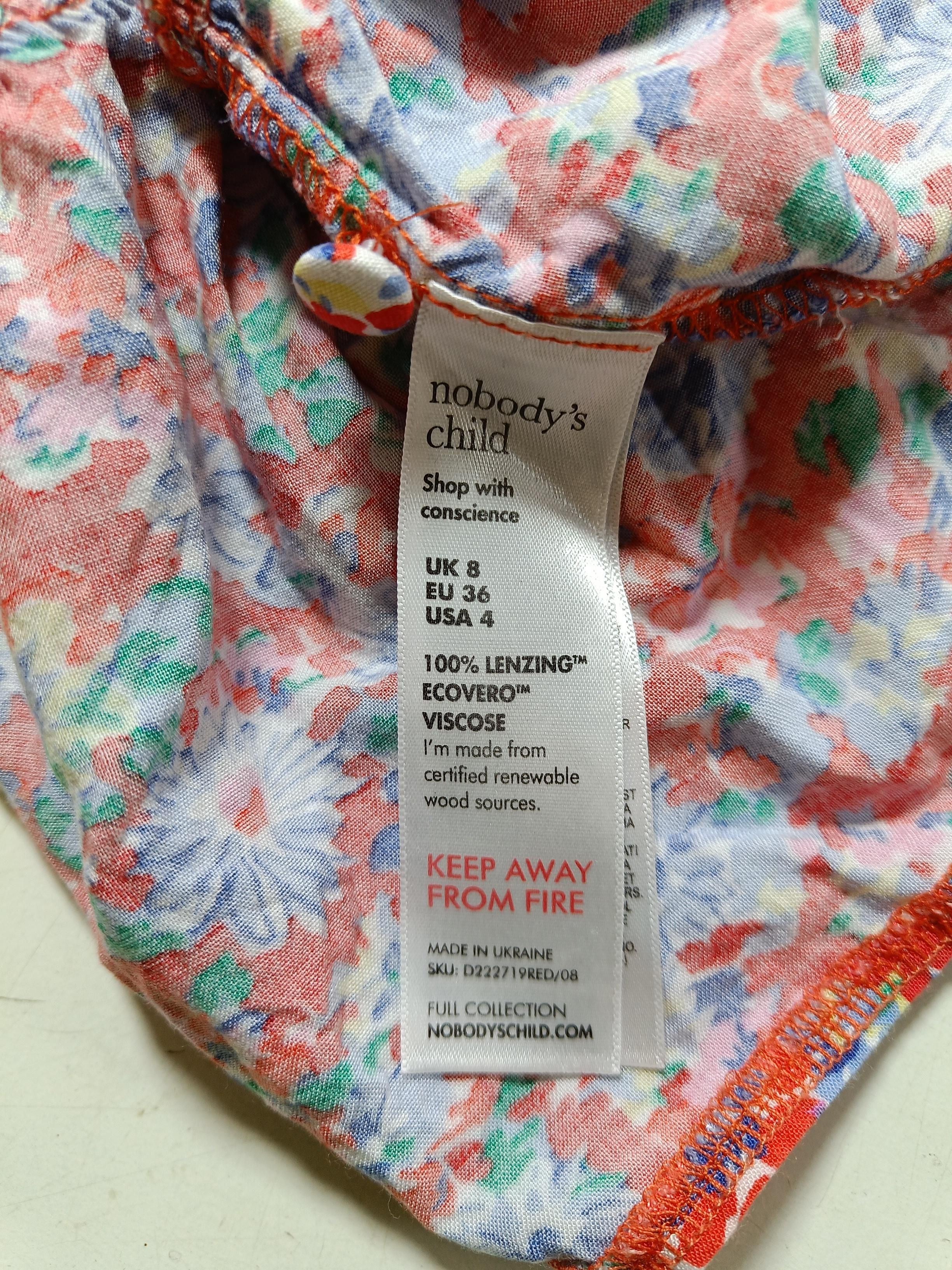 Nobody's Child Mini Dress UK8 in Red - Image 6