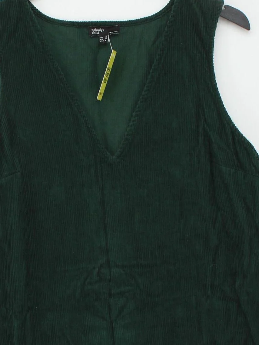 Nobody's Child Pinafore/Dungaree Mini Dress UK12 in Green - Image 3