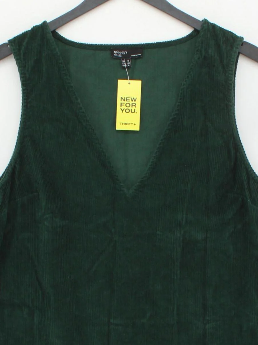 Nobody's Child Pinafore/Dungaree Mini Dress UK14 in Green - Image 3