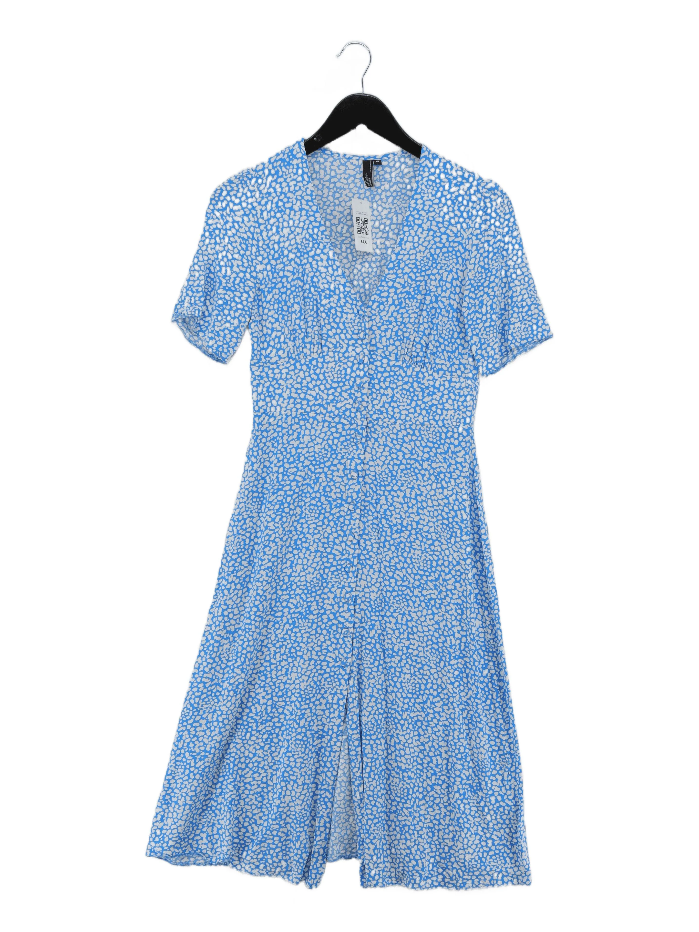 Nobody's Child Shirt Midi Dress UK10 in Blue