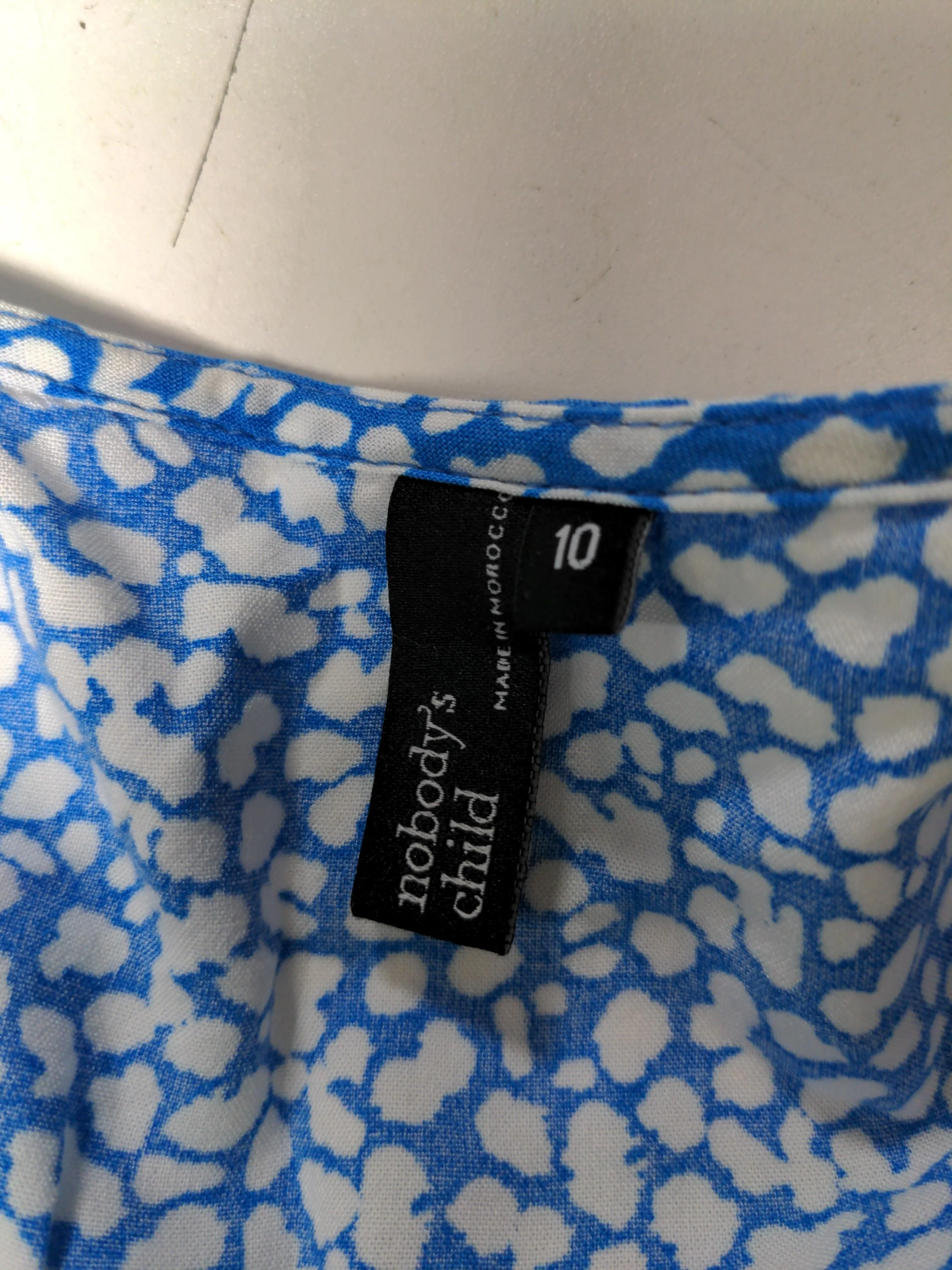 Nobody's Child Shirt Midi Dress UK10 in Blue - Image 5