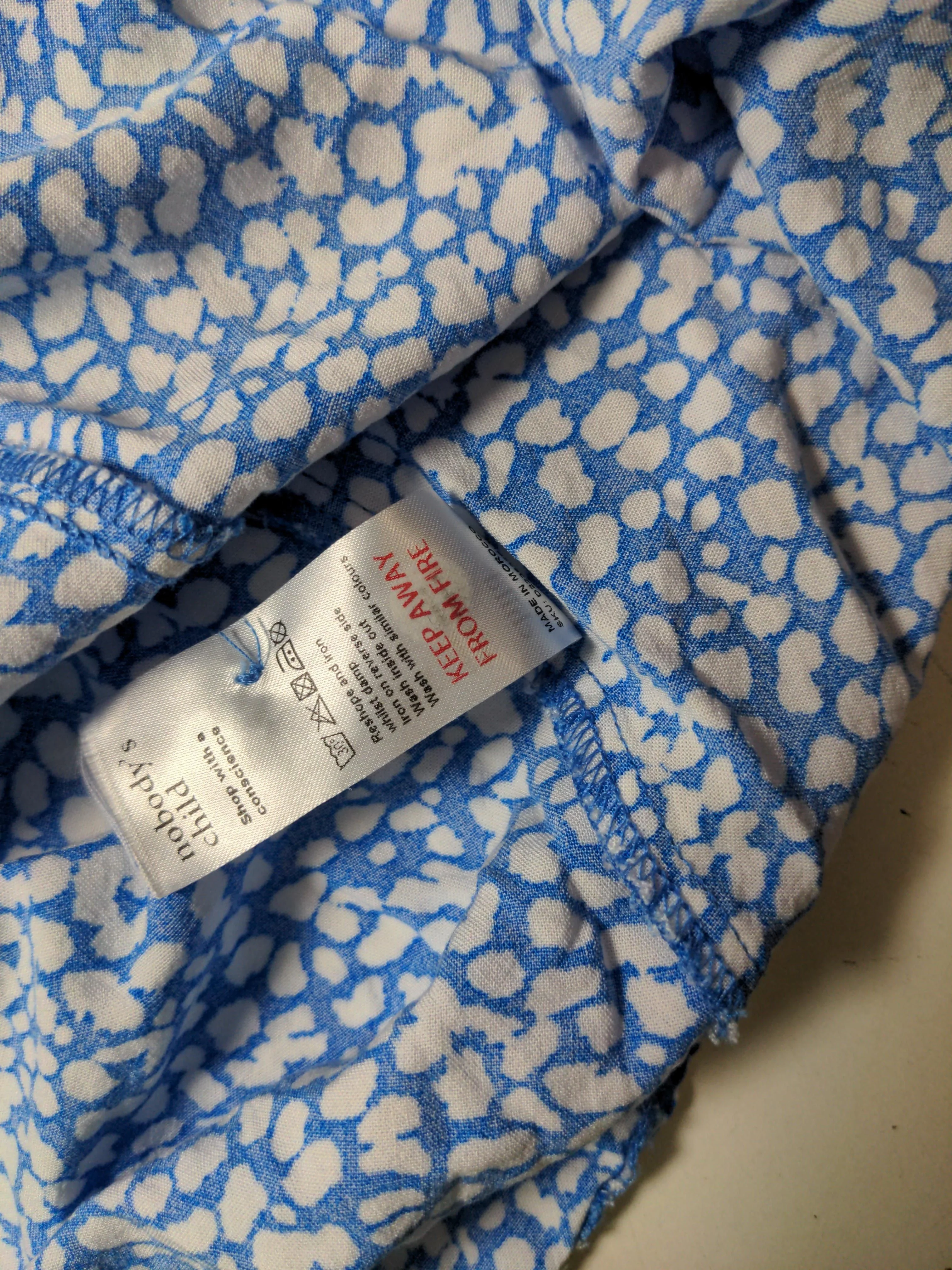 Nobody's Child Shirt Midi Dress UK10 in Blue - Image 6