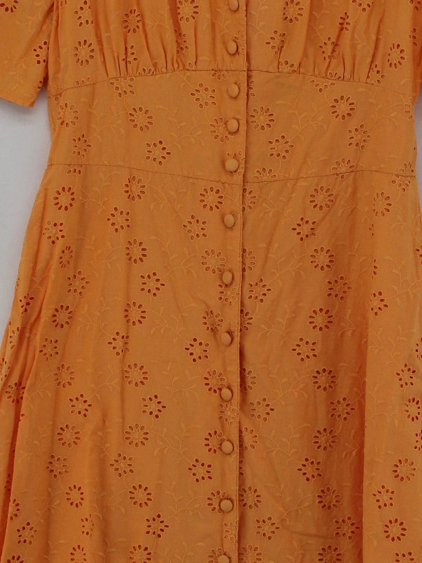 Nobody's Child Shirt Midi Dress UK10 in Orange - Image 3