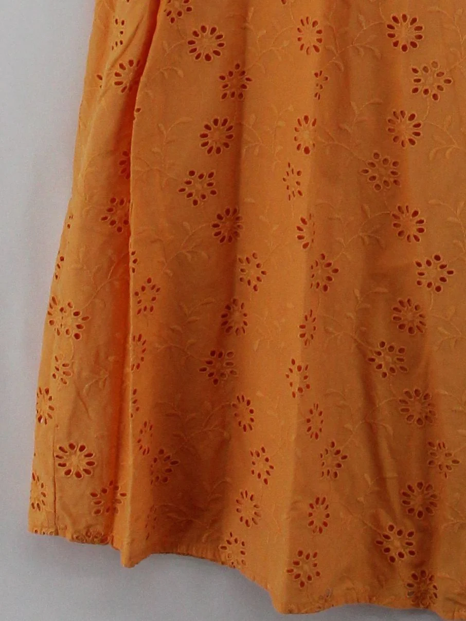 Nobody's Child Shirt Midi Dress UK10 in Orange - Image 4