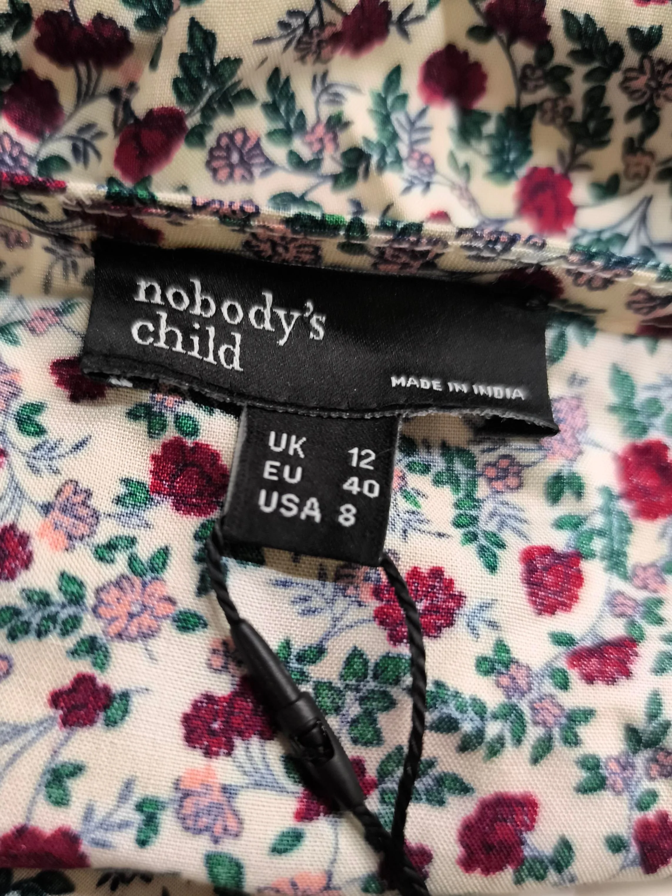 Nobody's Child Shirt Midi Dress UK12 in Cream - Image 5
