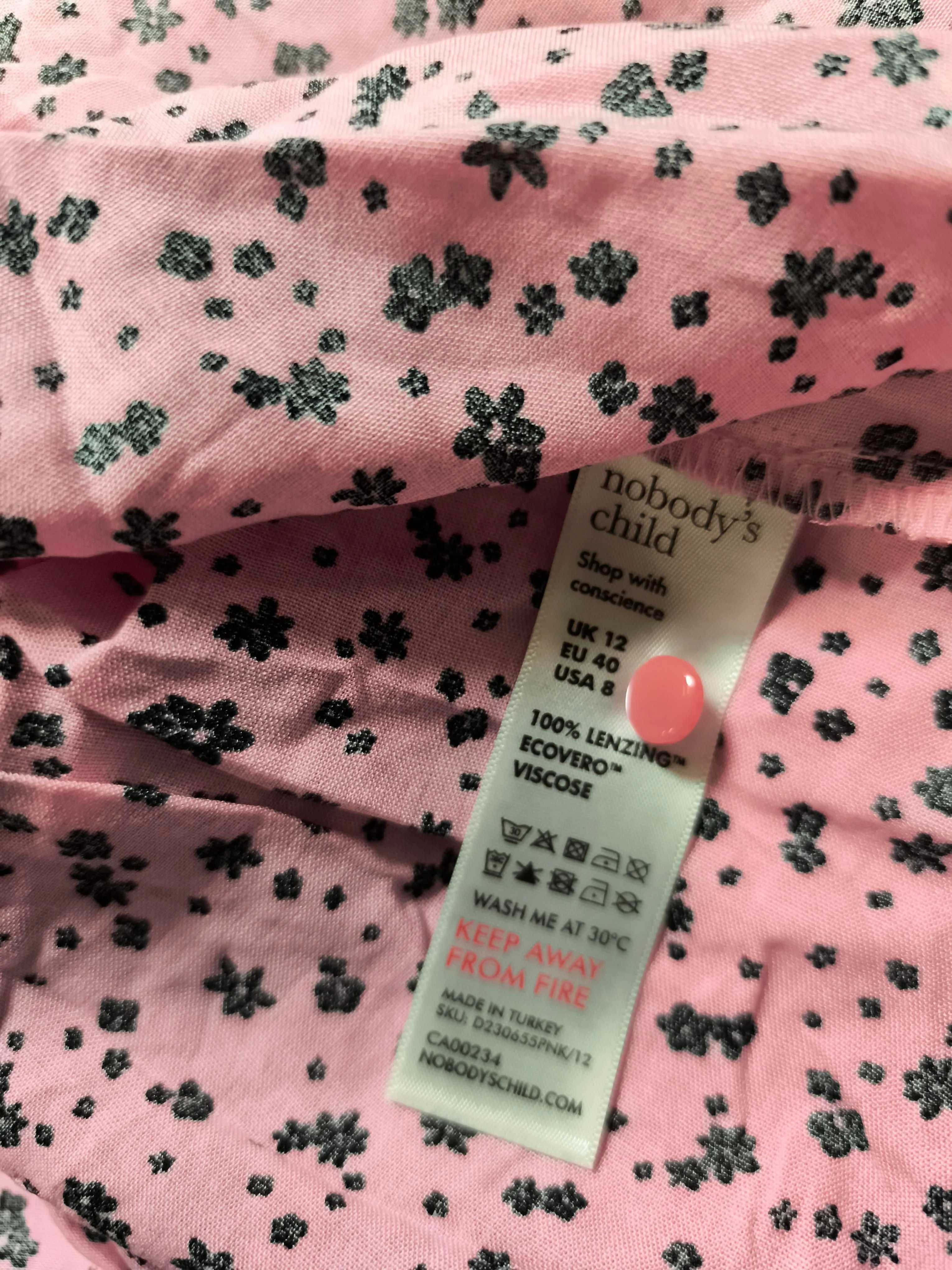 Nobody's Child Shirt Midi Dress UK12 in Pink - Image 6