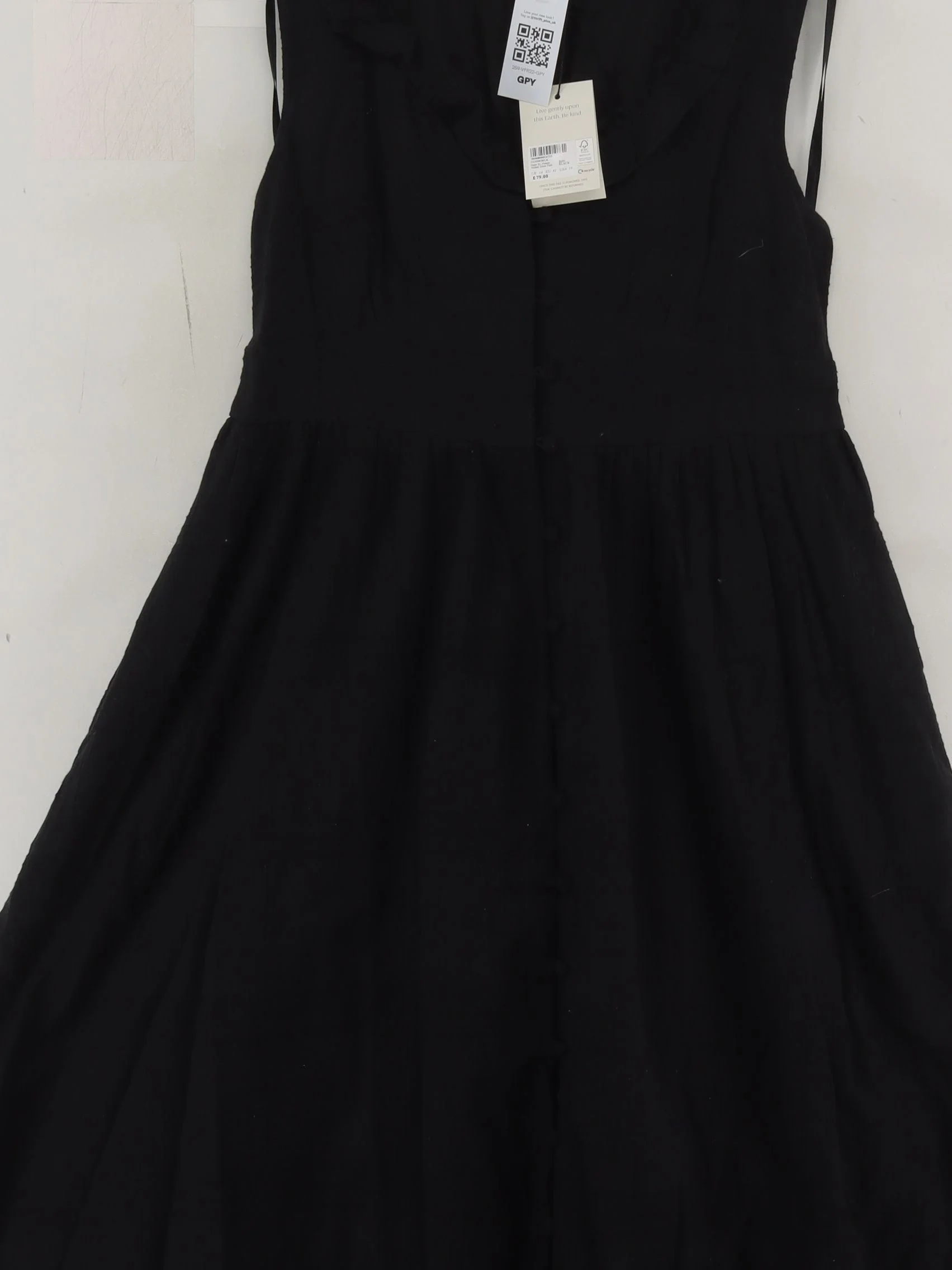 Nobody's Child Shirt Midi Dress UK14 in Black - Image 3