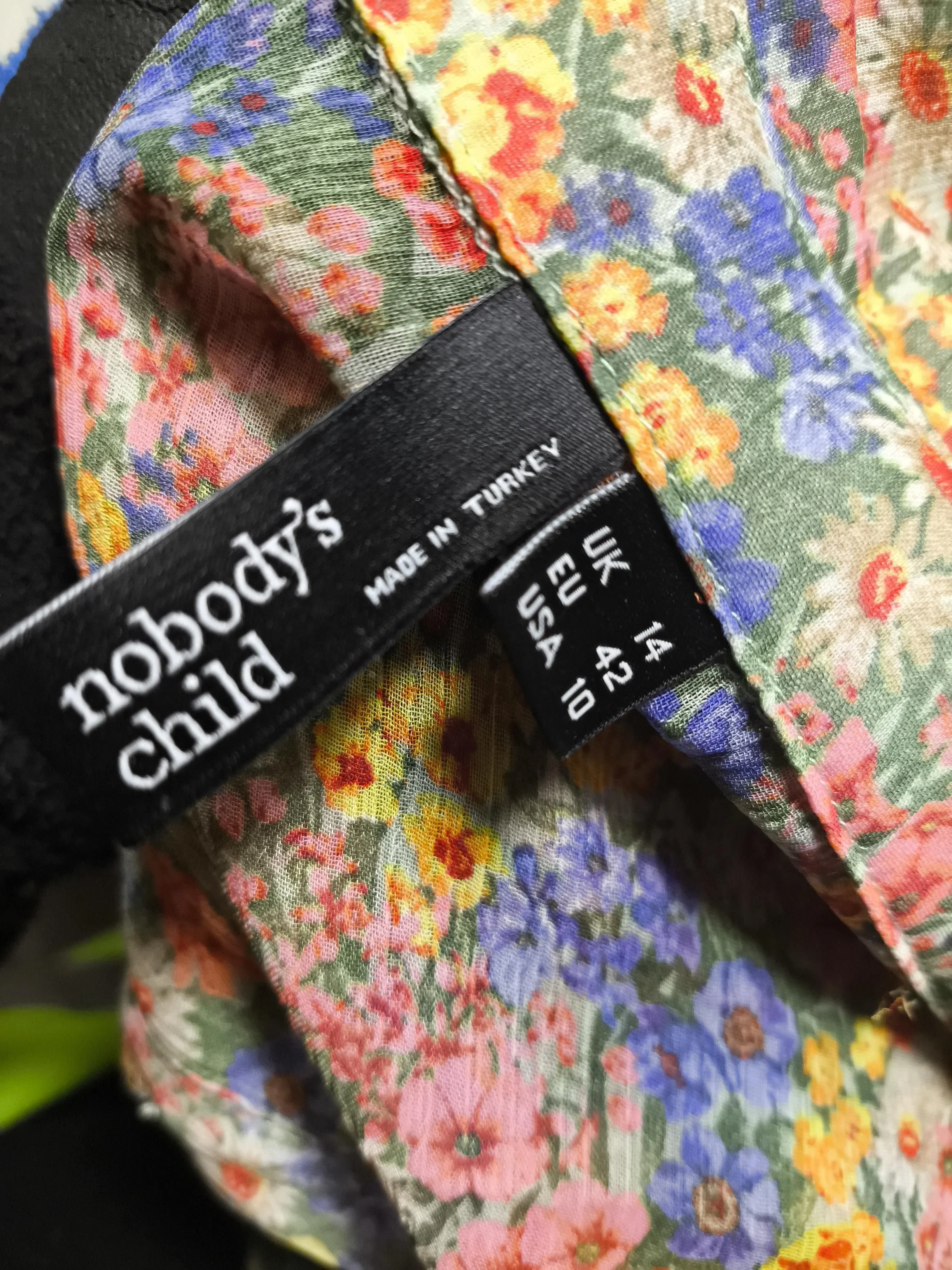 Nobody's Child Shirt Midi Dress UK14 in Multi - Image 5