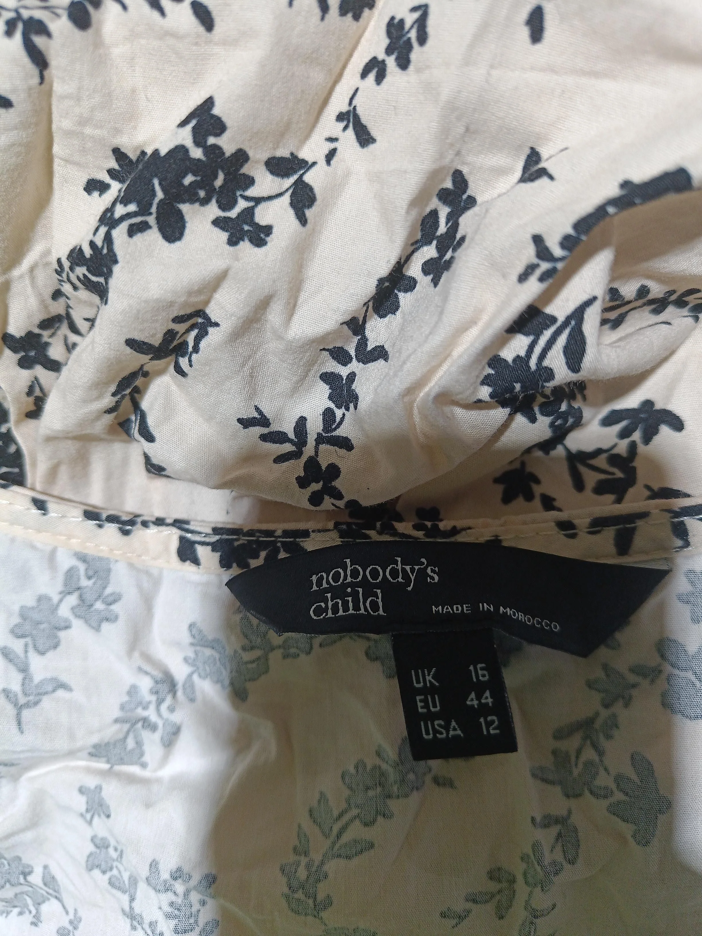 Nobody's Child Shirt Midi Dress UK16 in Cream - Image 5