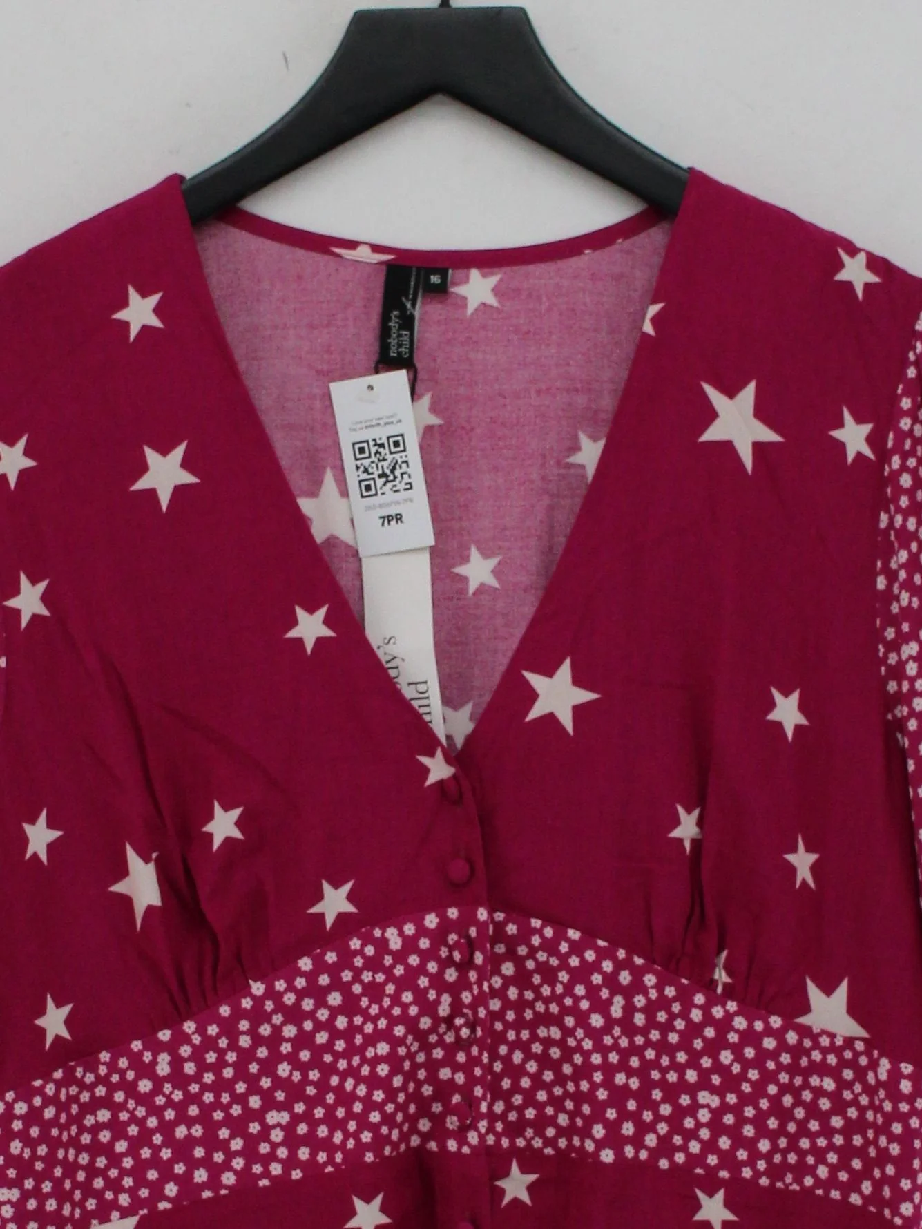 Nobody's Child Shirt Midi Dress UK16 in Pink - Image 3