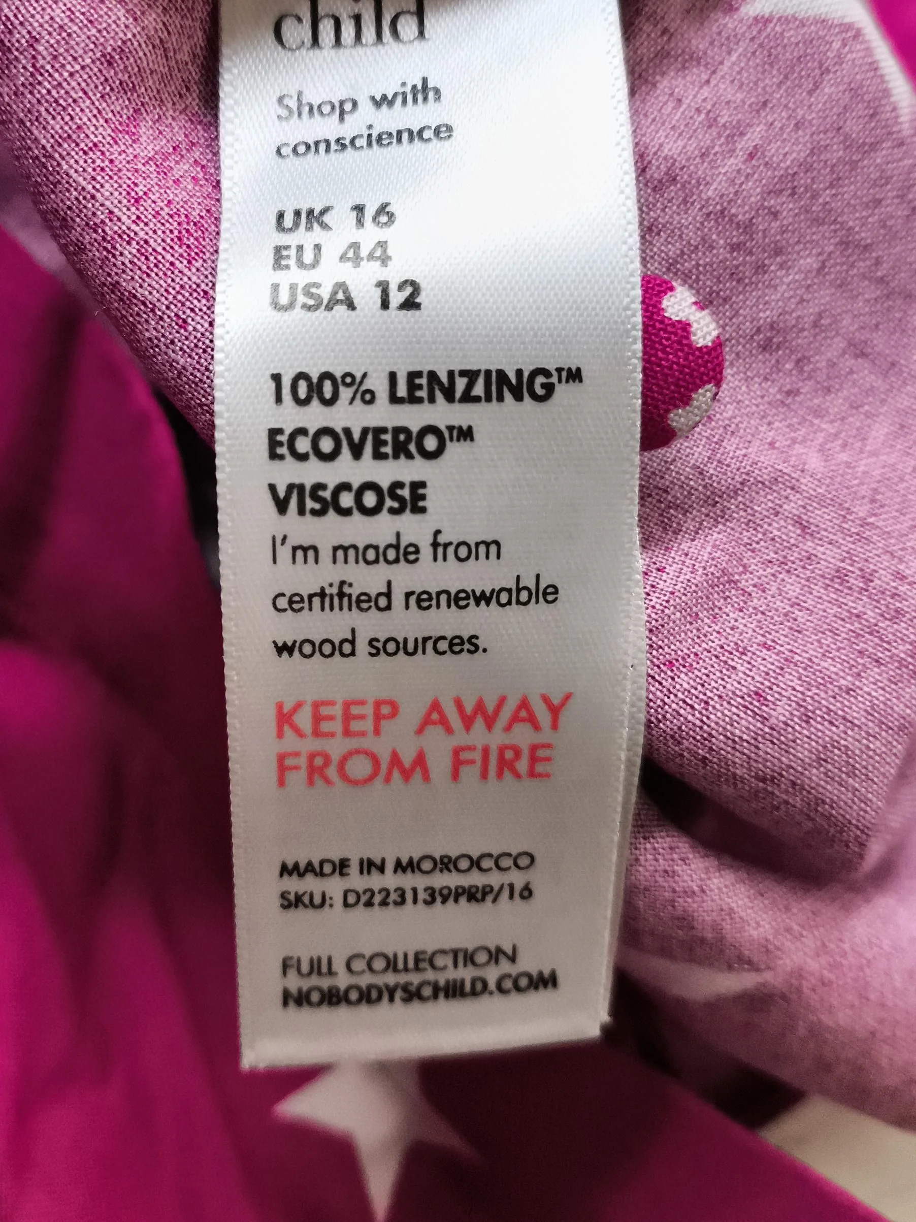 Nobody's Child Shirt Midi Dress UK16 in Pink - Image 6
