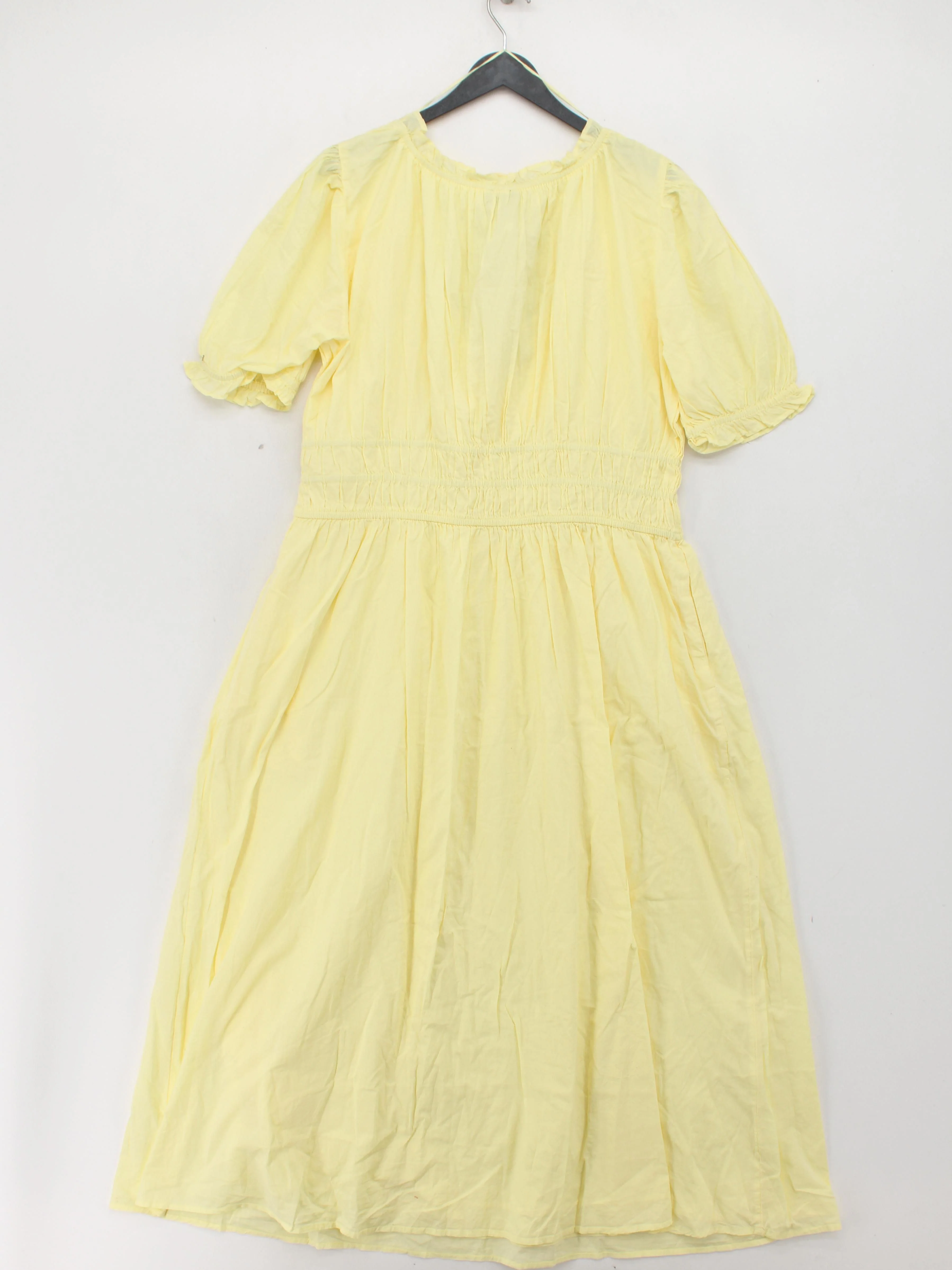 Nobody's Child Shirt Midi Dress UK16 in Yellow - Image 2
