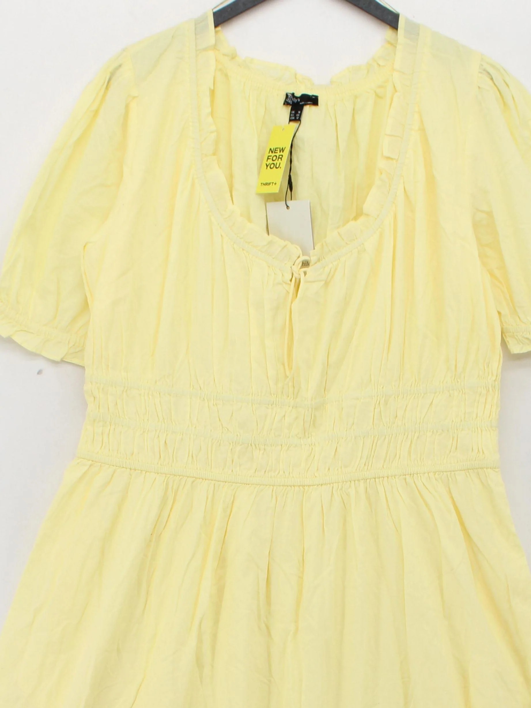 Nobody's Child Shirt Midi Dress UK16 in Yellow - Image 3