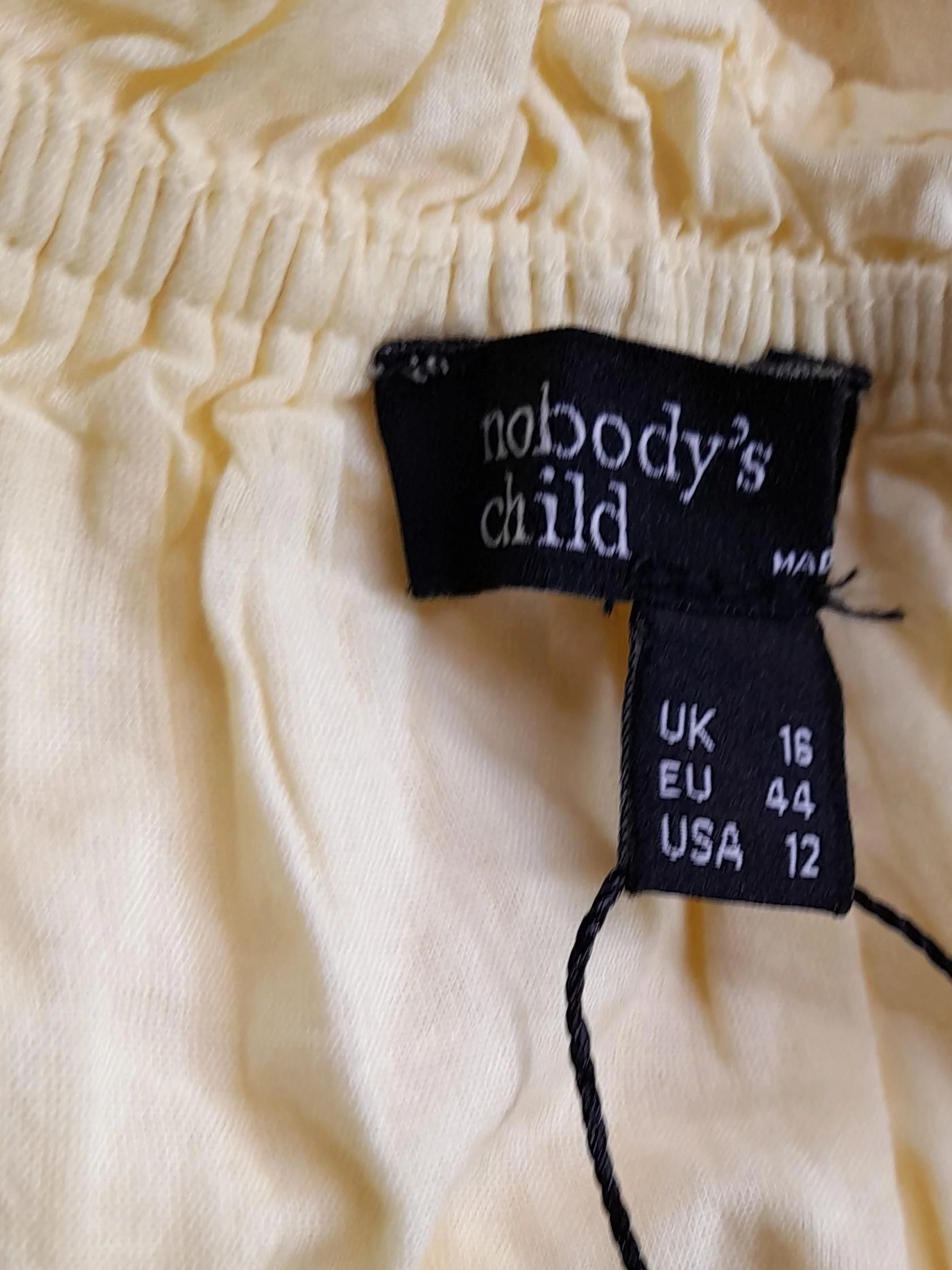 Nobody's Child Shirt Midi Dress UK16 in Yellow - Image 5