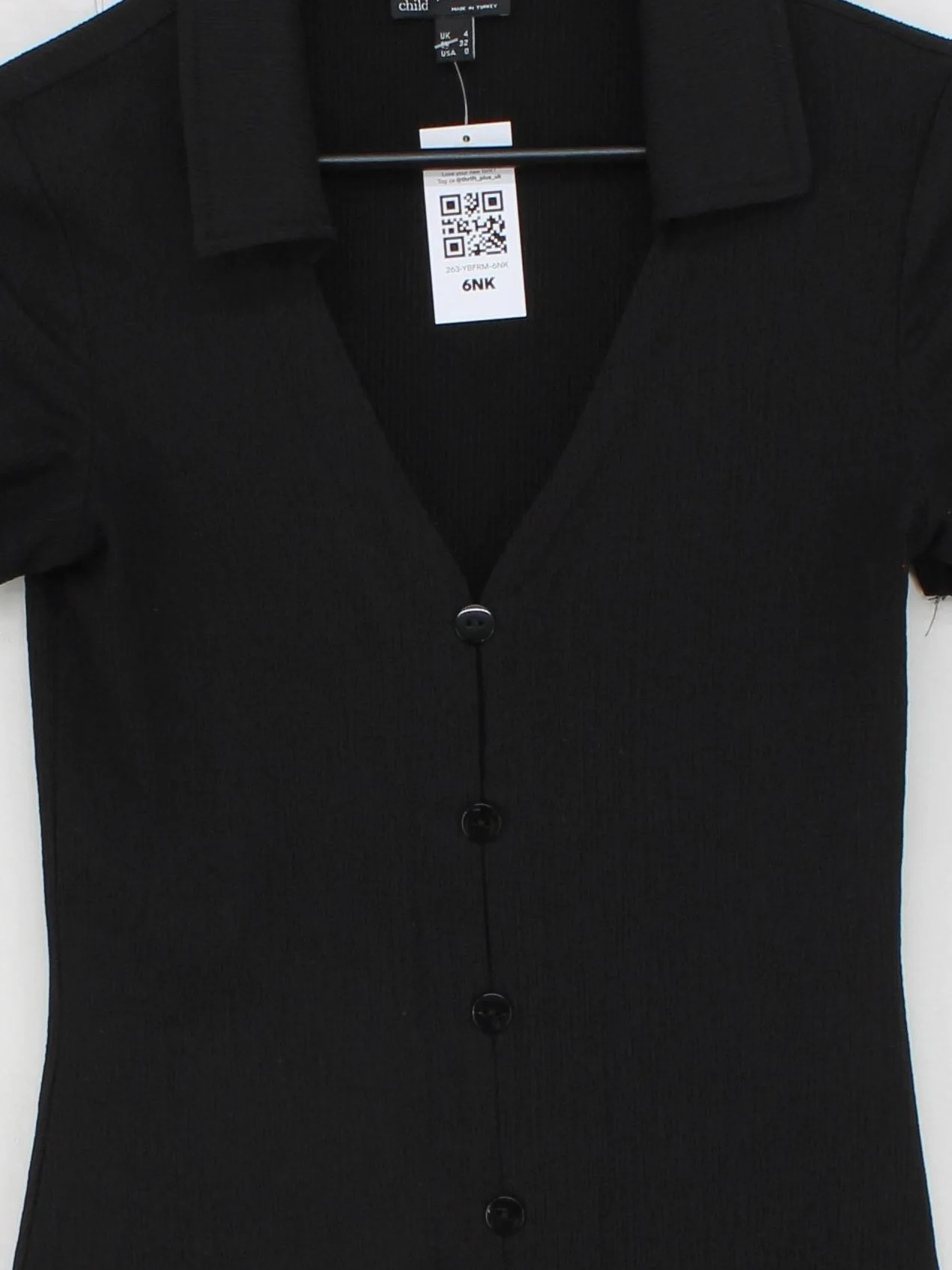 Nobody's Child Shirt Midi Dress UK4 in Black - Image 3