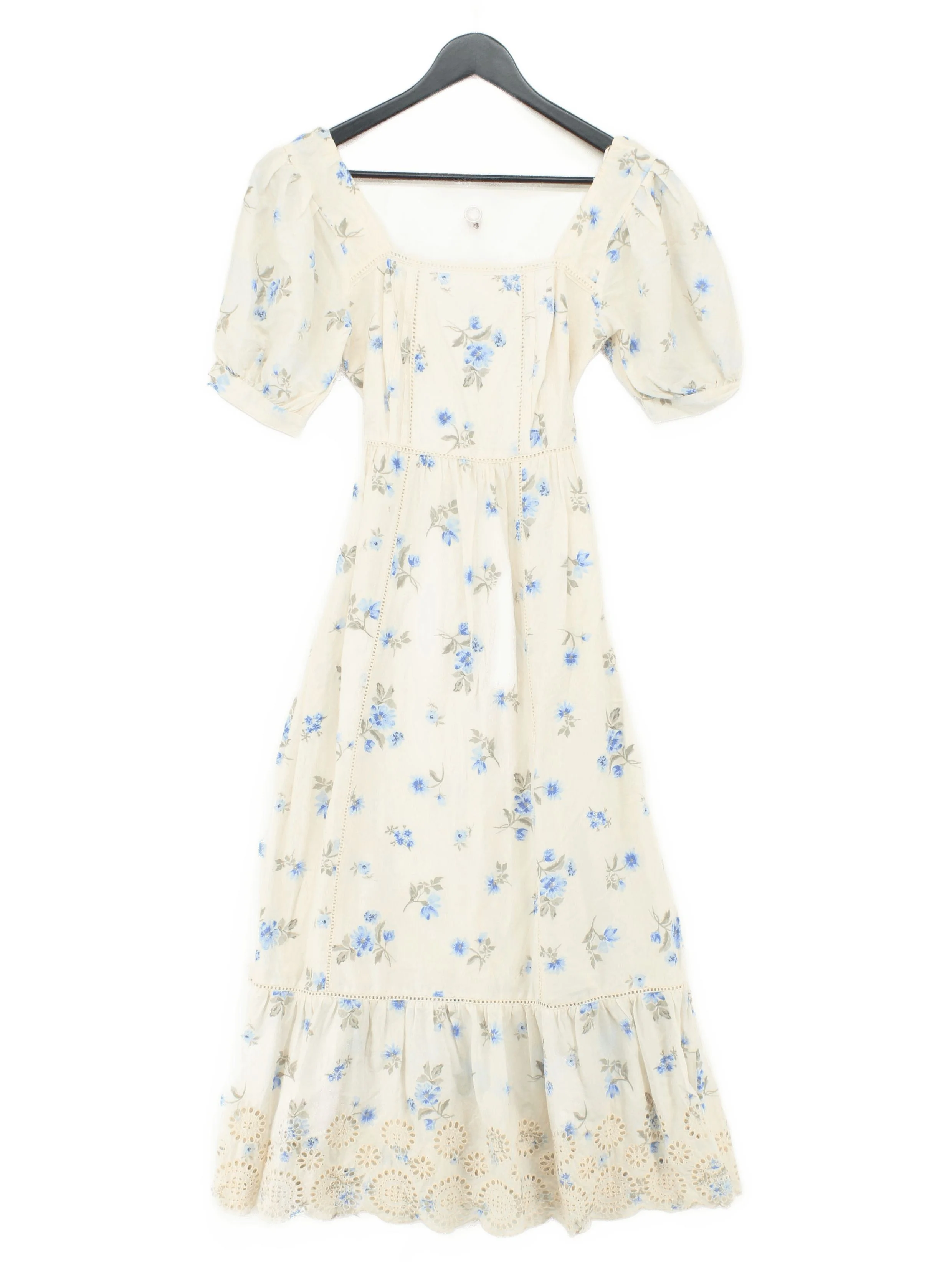 Nobody's Child Shirt Midi Dress UK6 in Cream