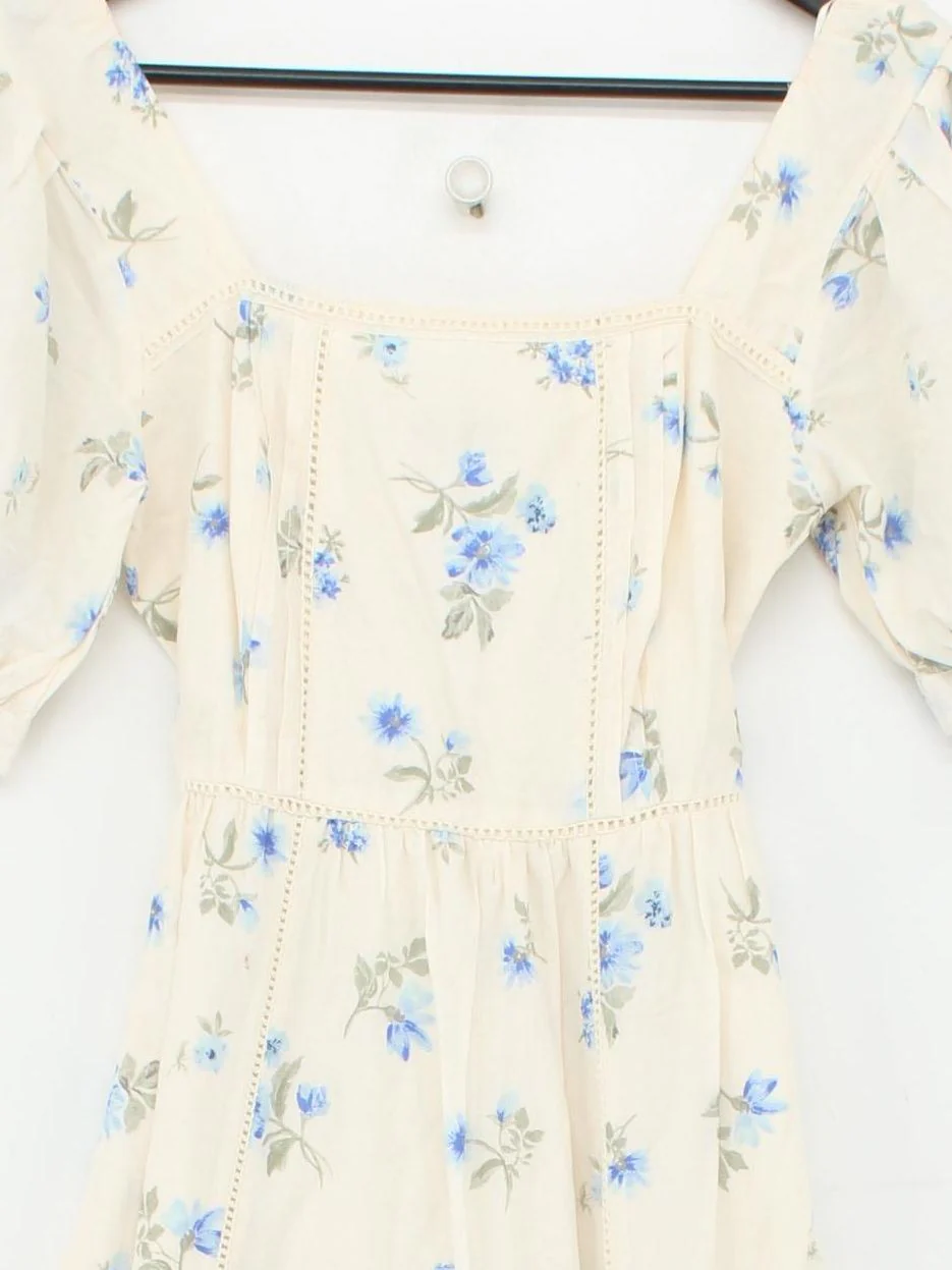 Nobody's Child Shirt Midi Dress UK6 in Cream - Image 3