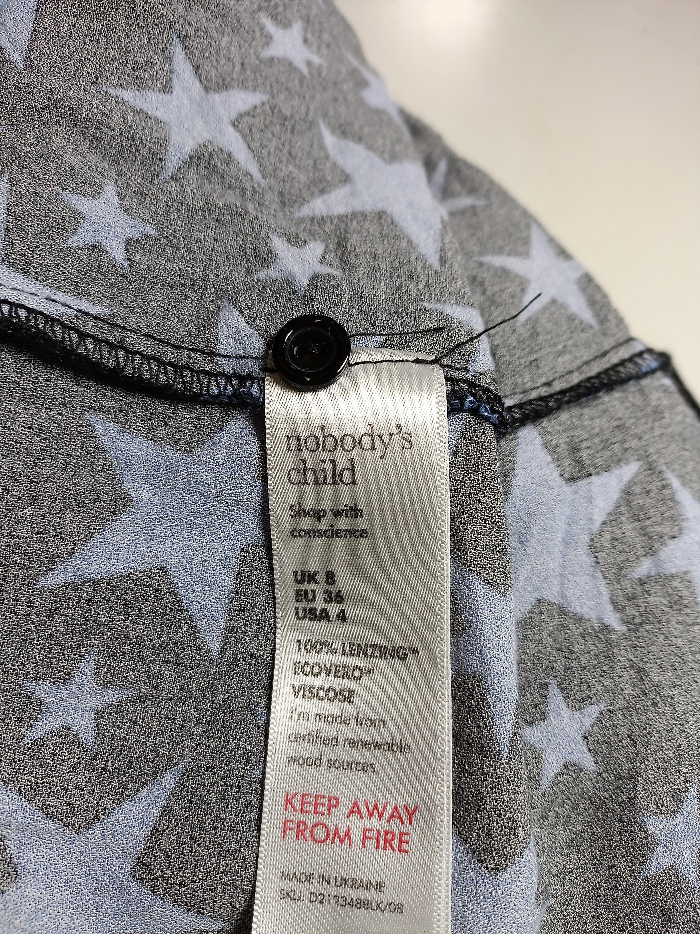 Nobody's Child Shirt Midi Dress UK8 in Black - Image 7