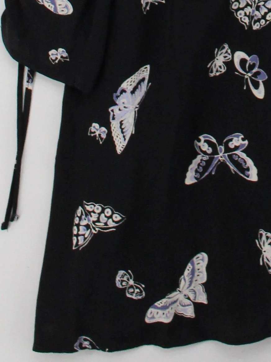 Nobody's Child Shirt Mini Dress in Black - Image 4