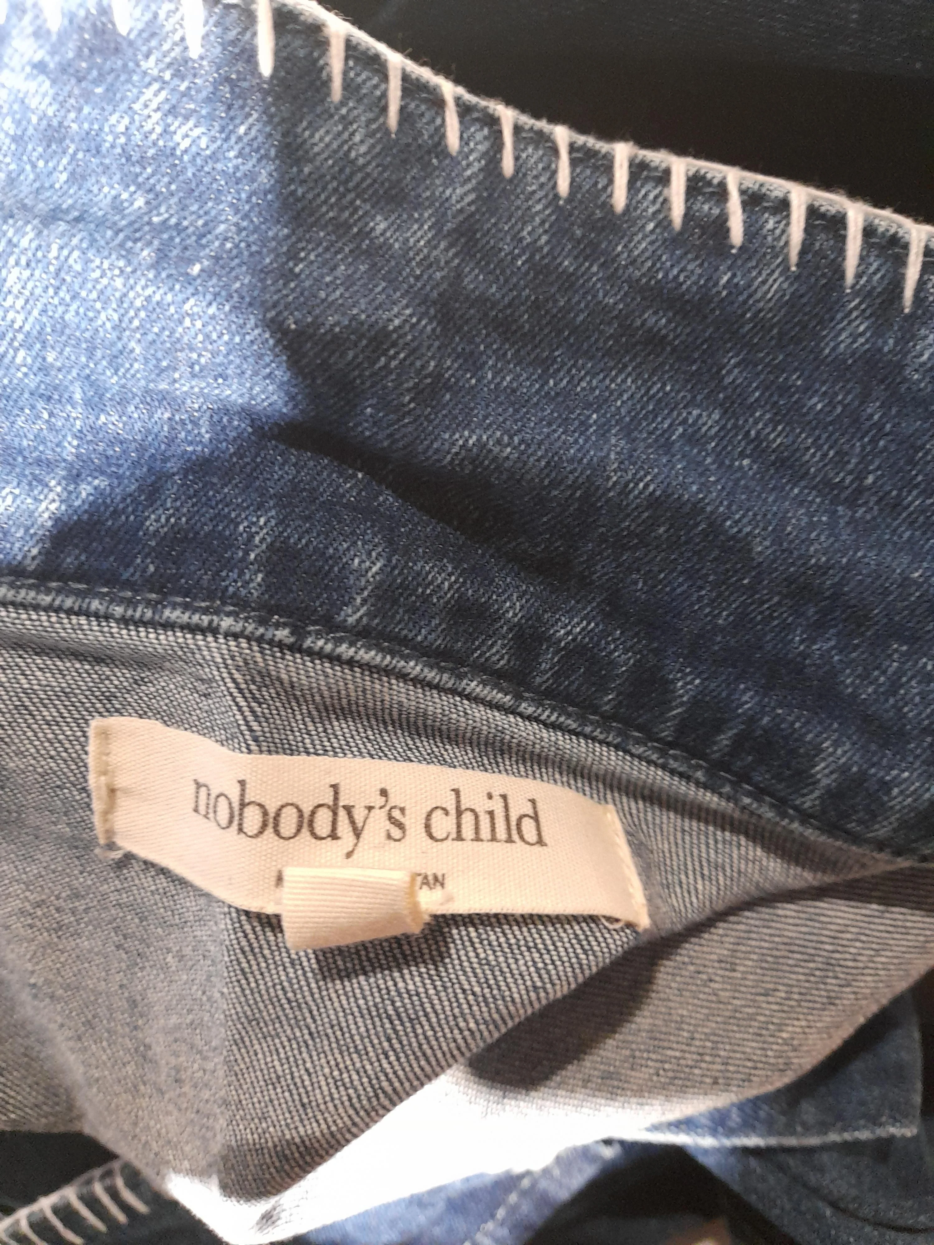 Nobody's Child Shirt Mini Dress UK10 in Blue - Image 5
