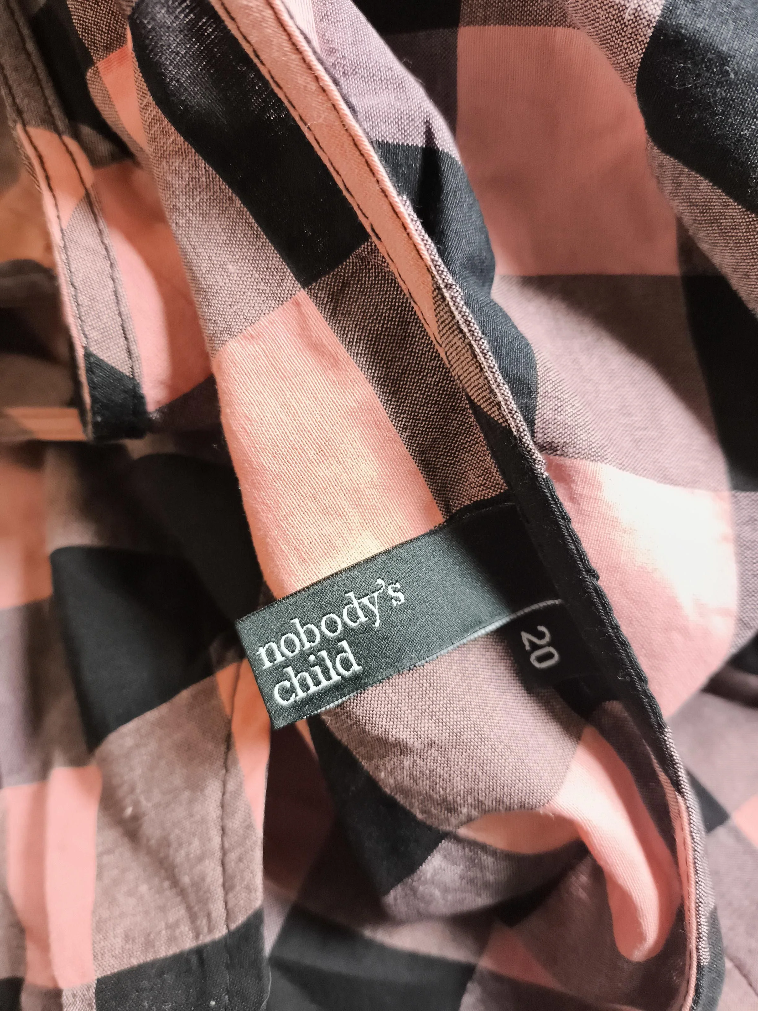 Nobody's Child Shirt Mini Dress UK20 in Pink - Image 6