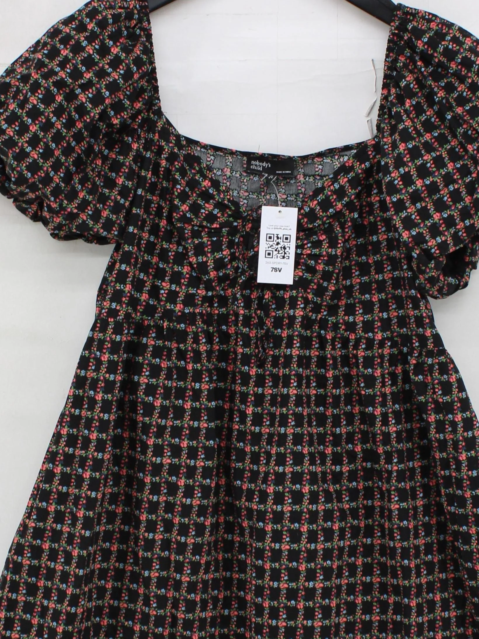 Nobody's Child Skater Midi Dress UK10 in Black - Image 3