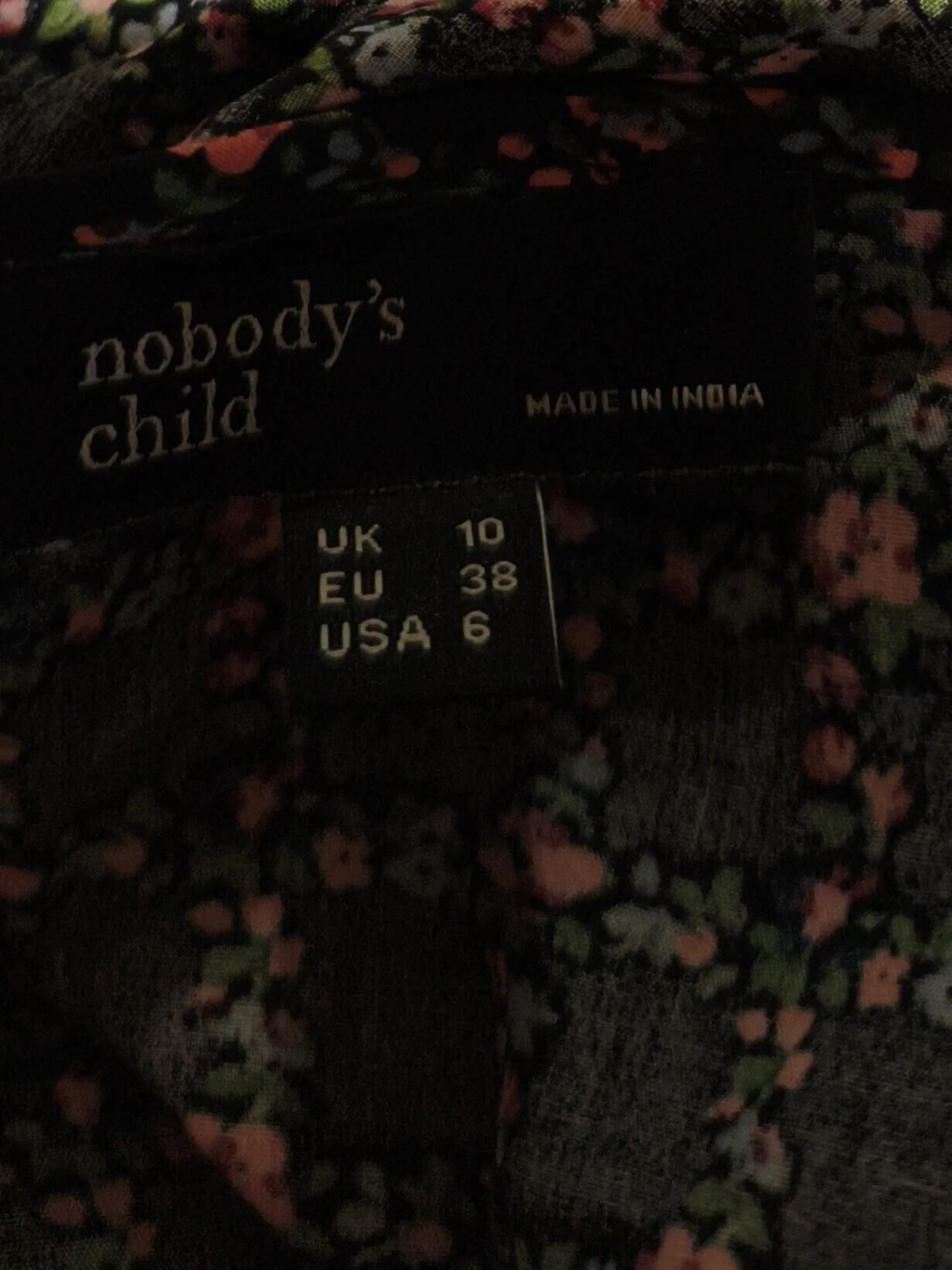 Nobody's Child Skater Midi Dress UK10 in Black - Image 5