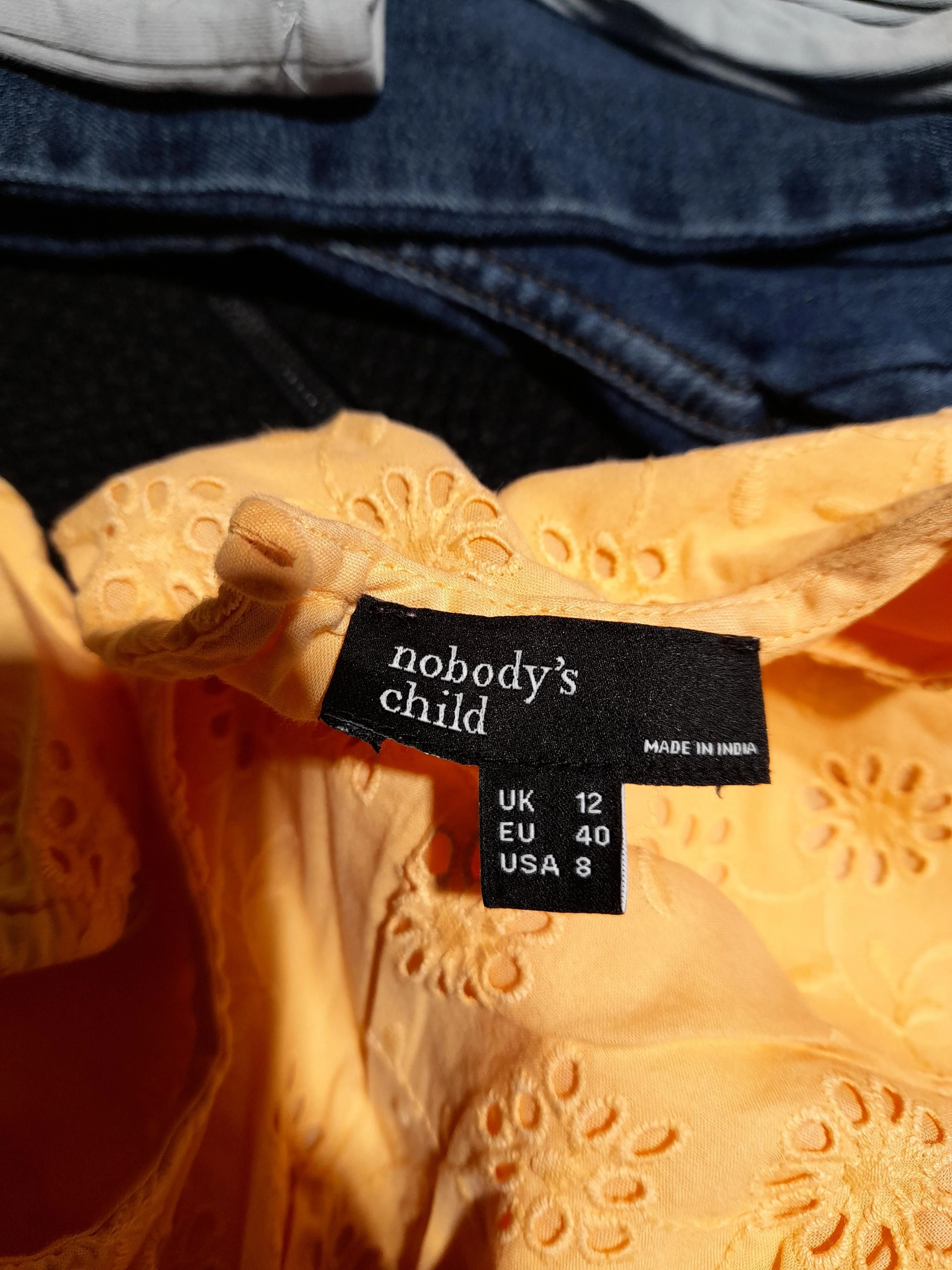 Nobody's Child Skater Mini Dress UK12 in Orange - Image 5