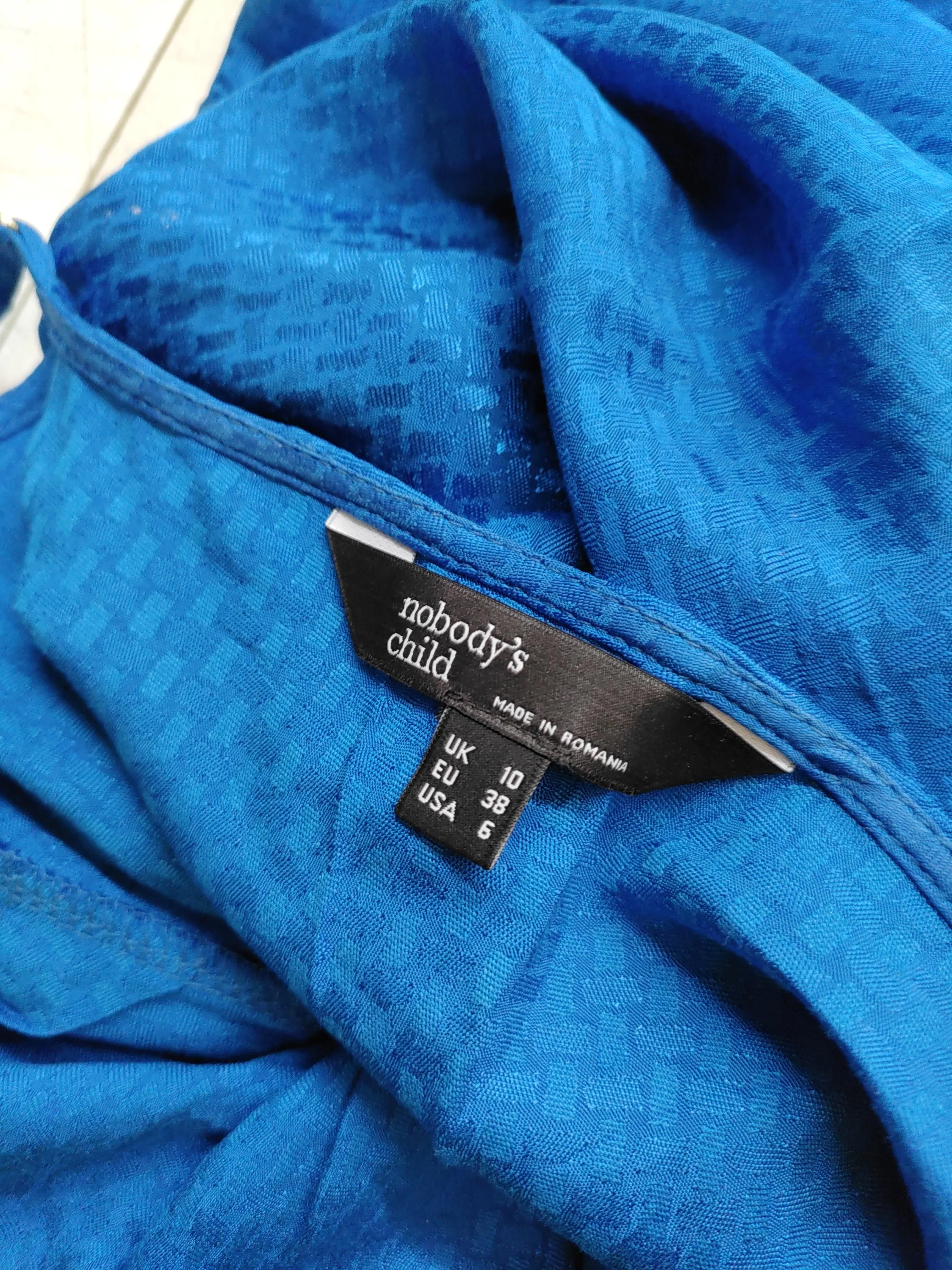 Nobody's Child Slip Midi Dress UK10 in Blue - Image 5