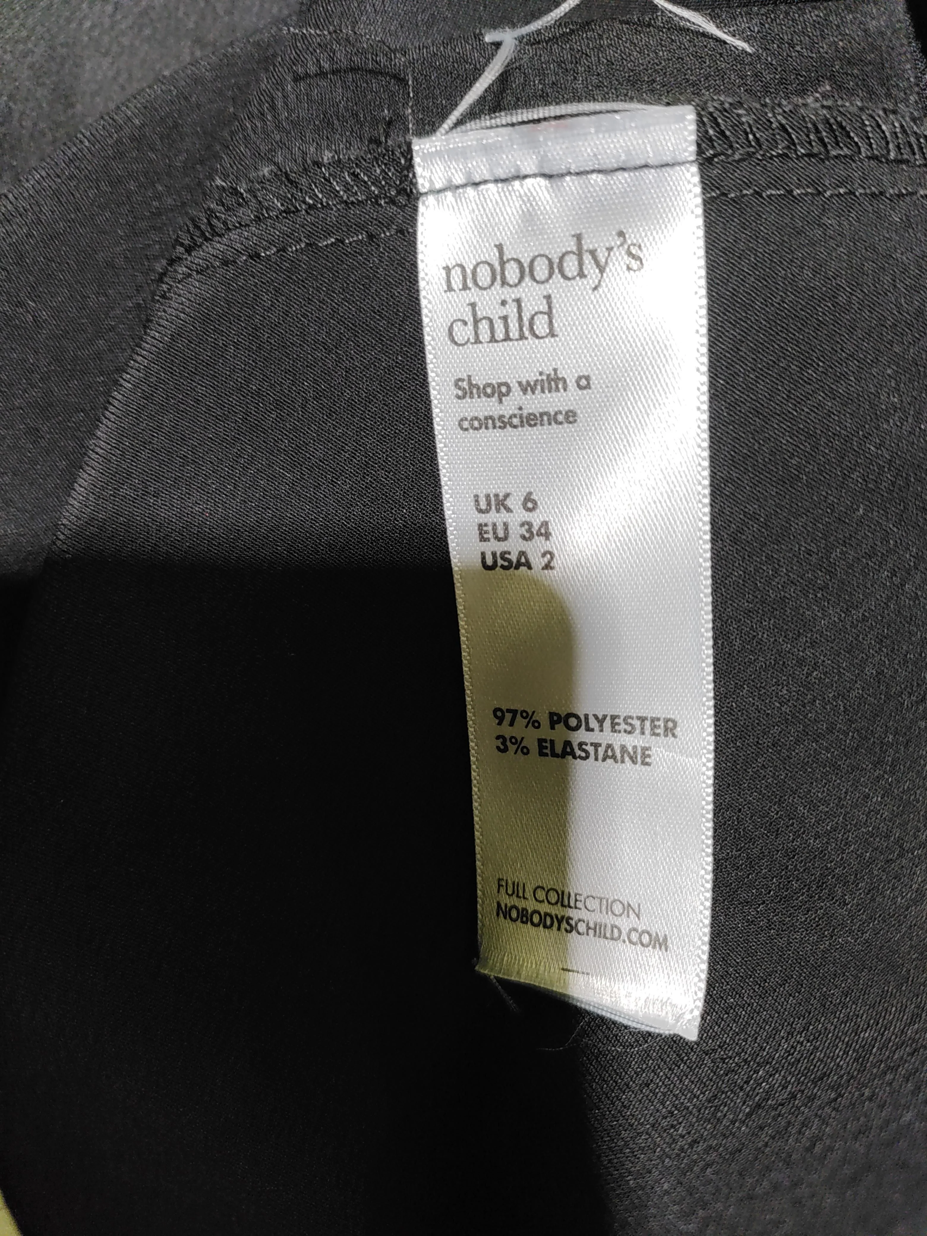 Nobody's Child Slip Midi Dress UK6 in Black - Image 7