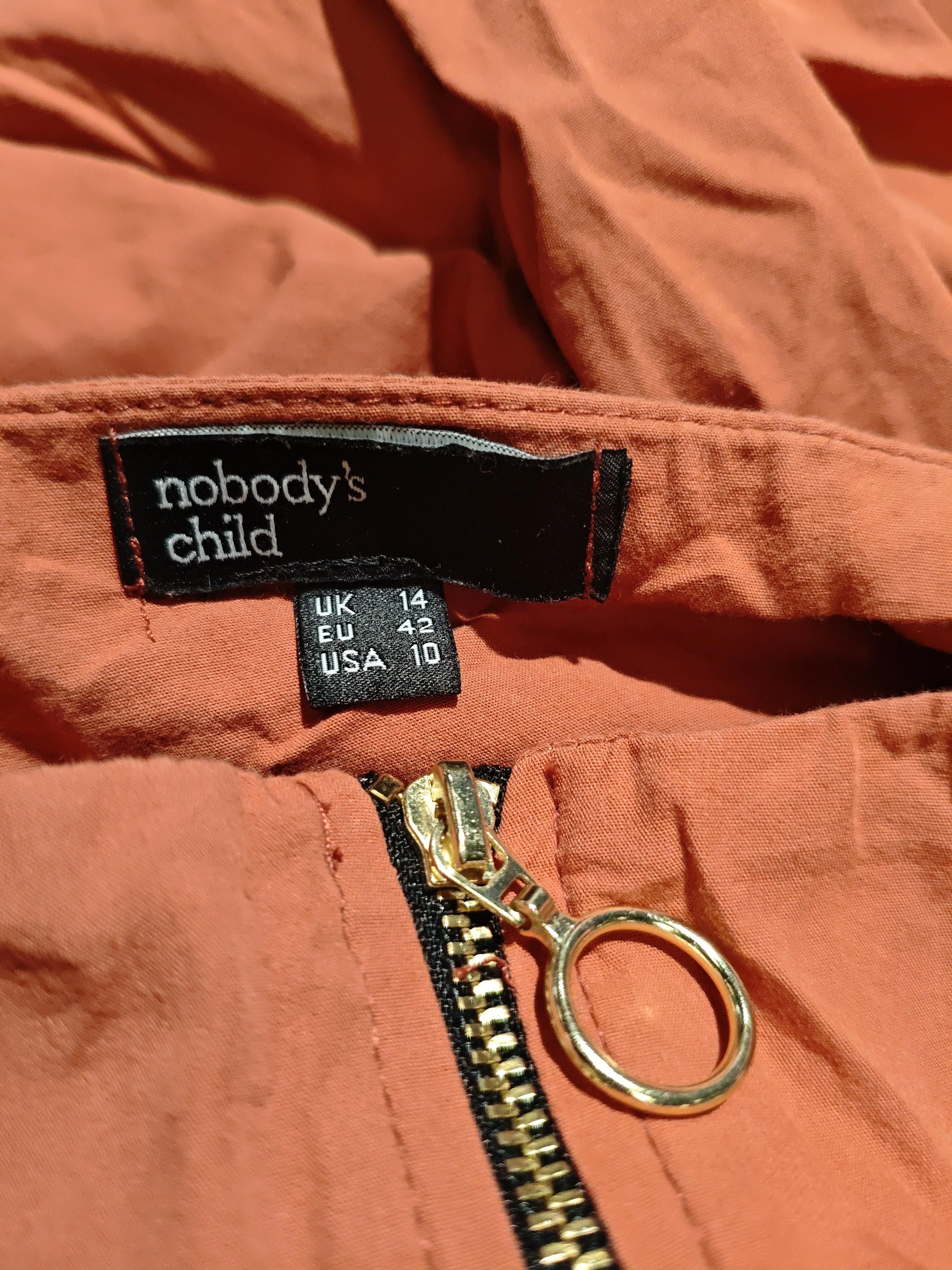 Nobody's Child T-Shirt Midi Dress UK14 in Orange - Image 5