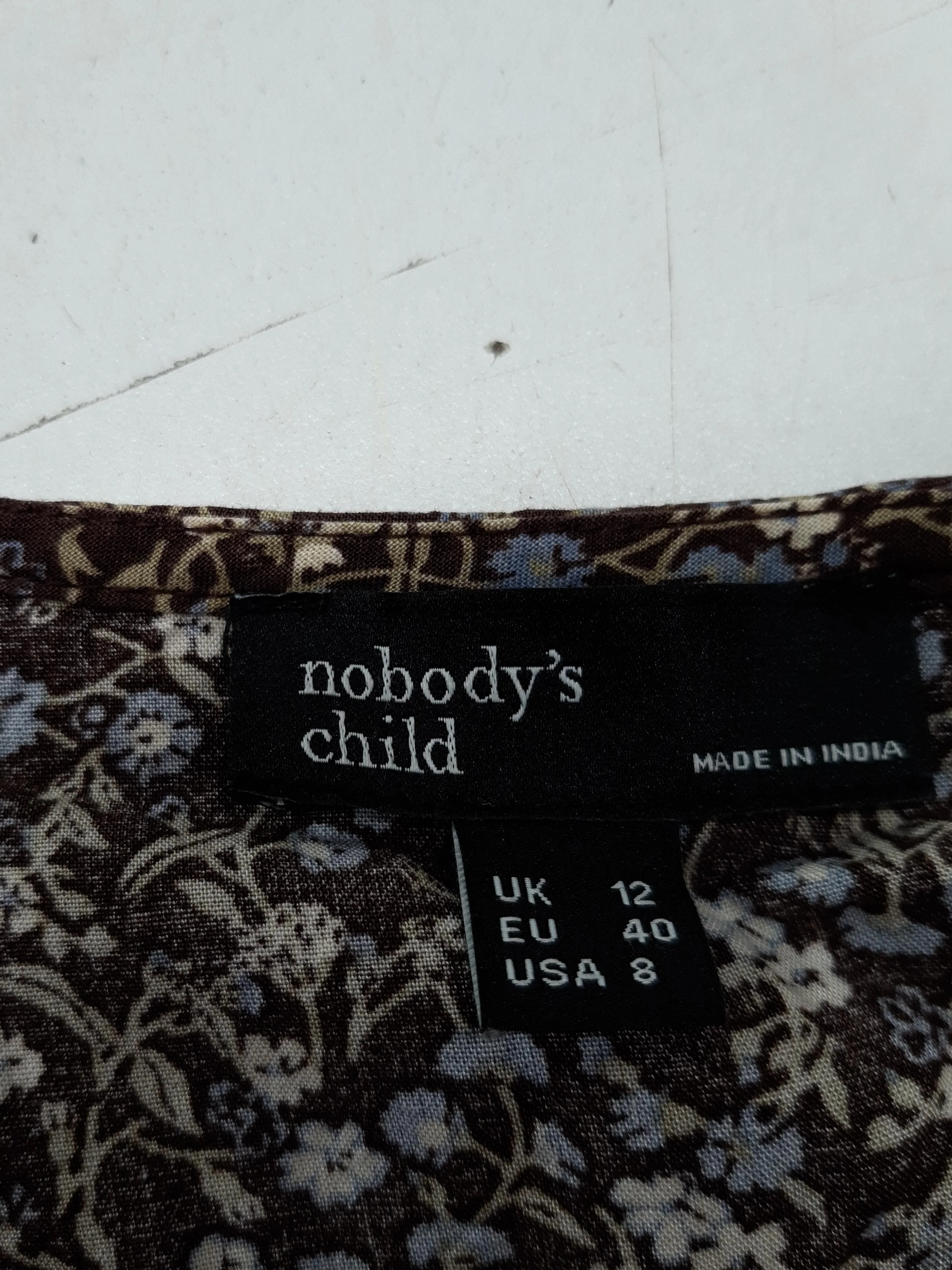Nobody's Child T-Shirt Mini Dress UK12 in Brown - Image 5