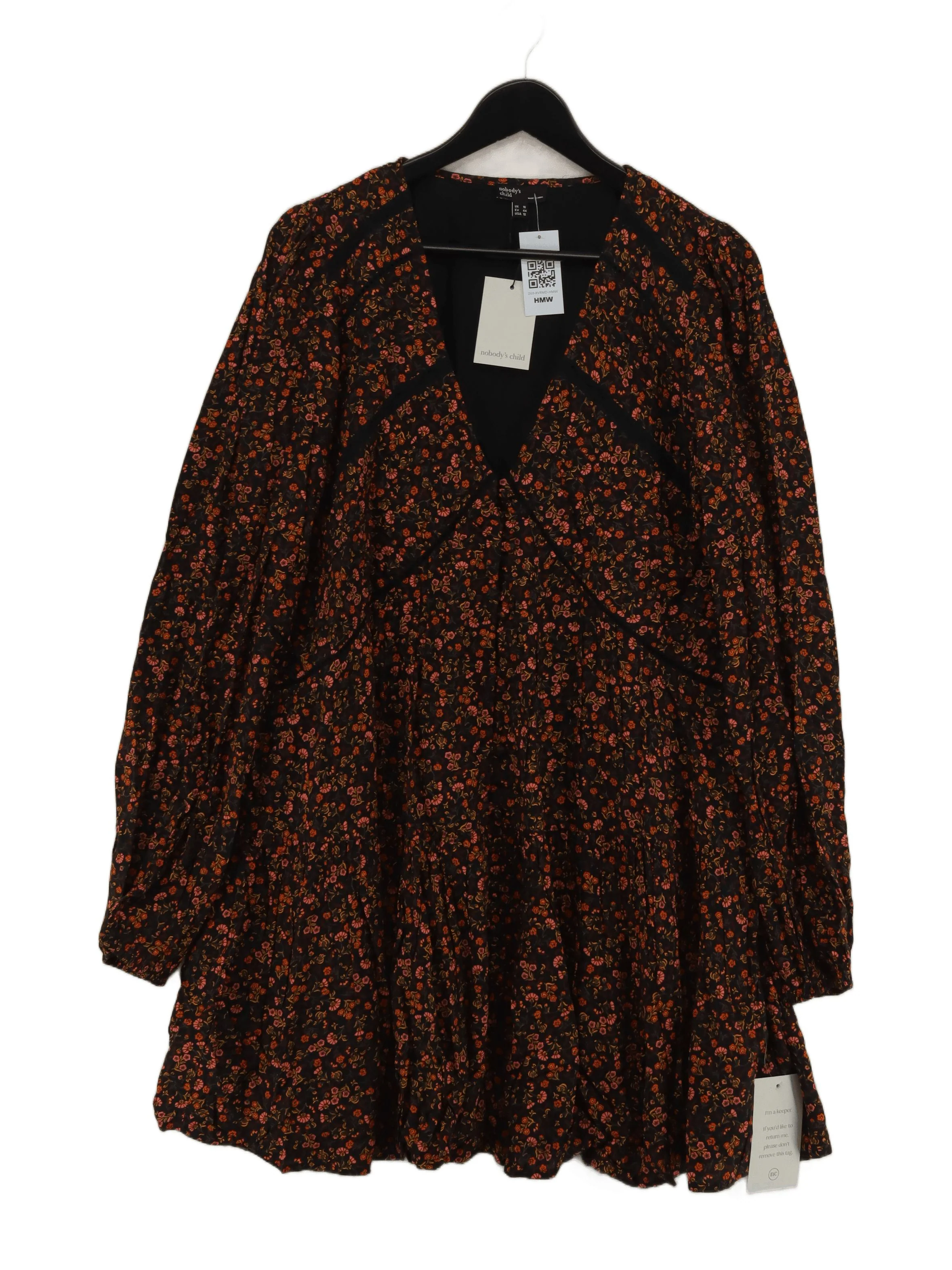 Nobody's Child T-Shirt Mini Dress UK16 in Multi