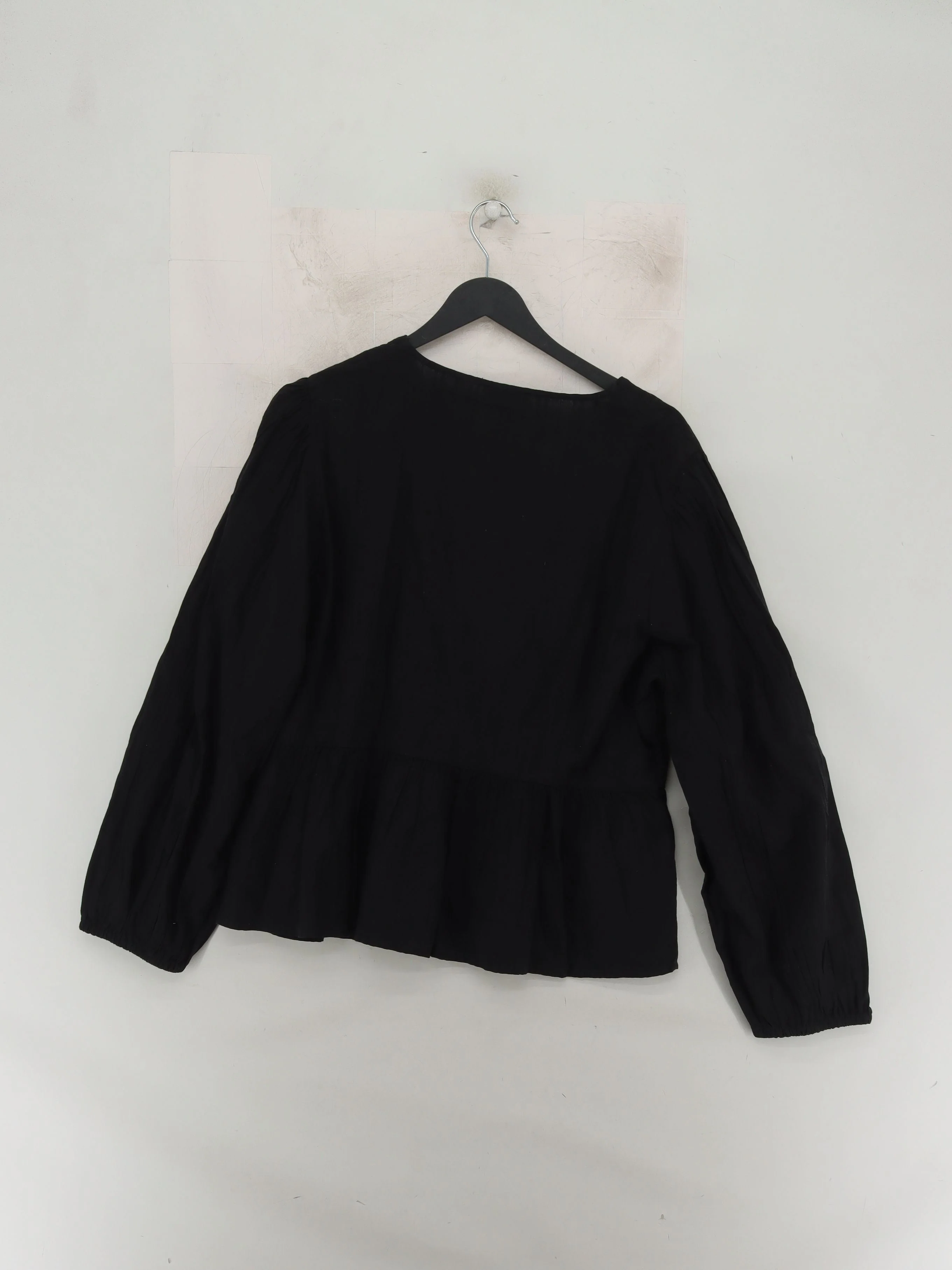 Nobody's Child Women's Blouse UK 18 Black 100% Cotton Basic New with tags - Image 2