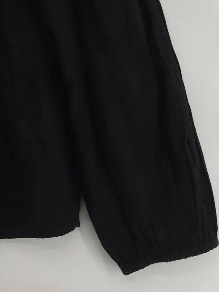 Nobody's Child Women's Blouse UK 18 Black 100% Cotton Basic New with tags - Image 4