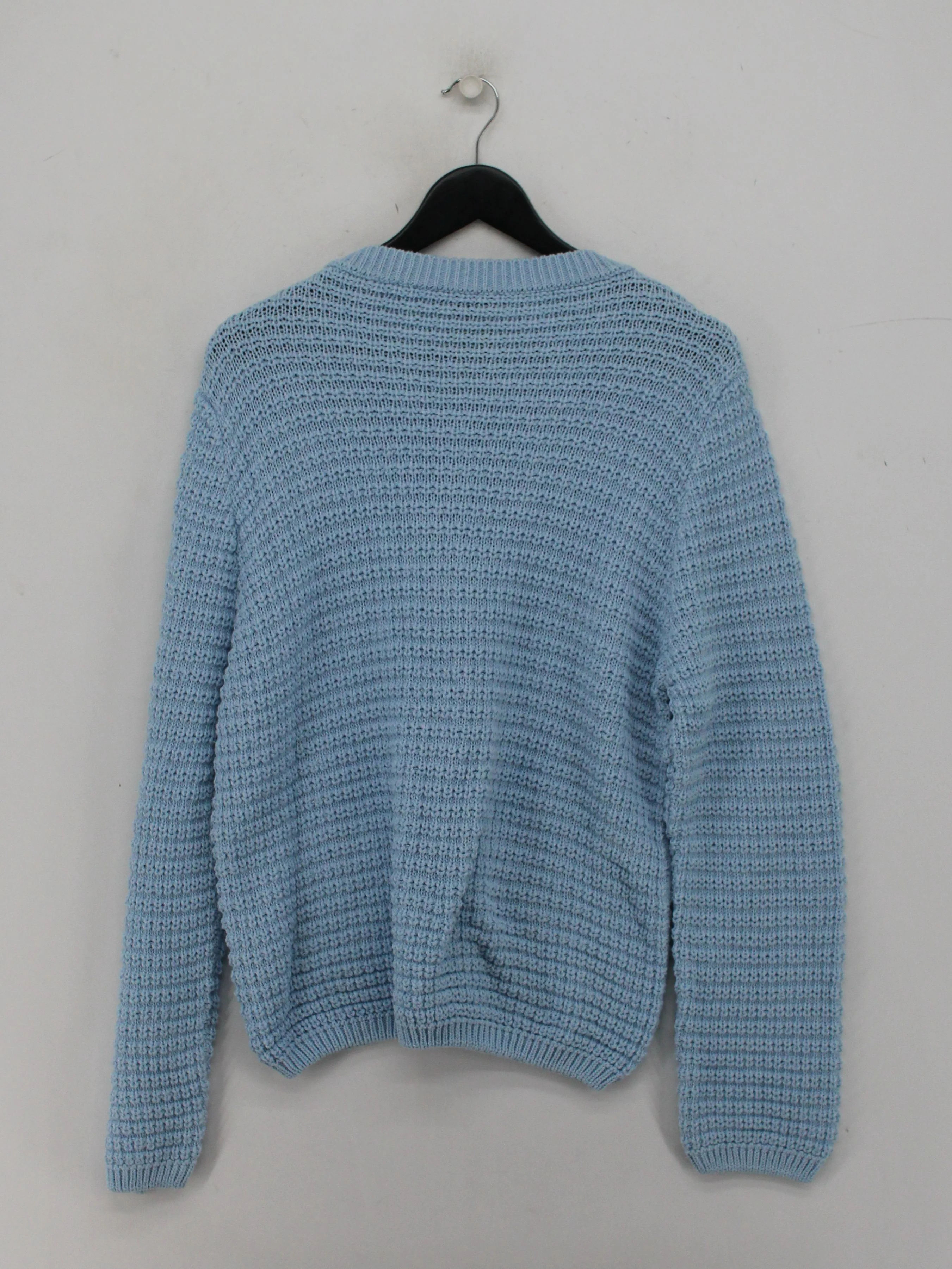 Nobody's Child Women's Cardigan L Blue Polyester with Cotton Crew Neck Cardigan - Image 2