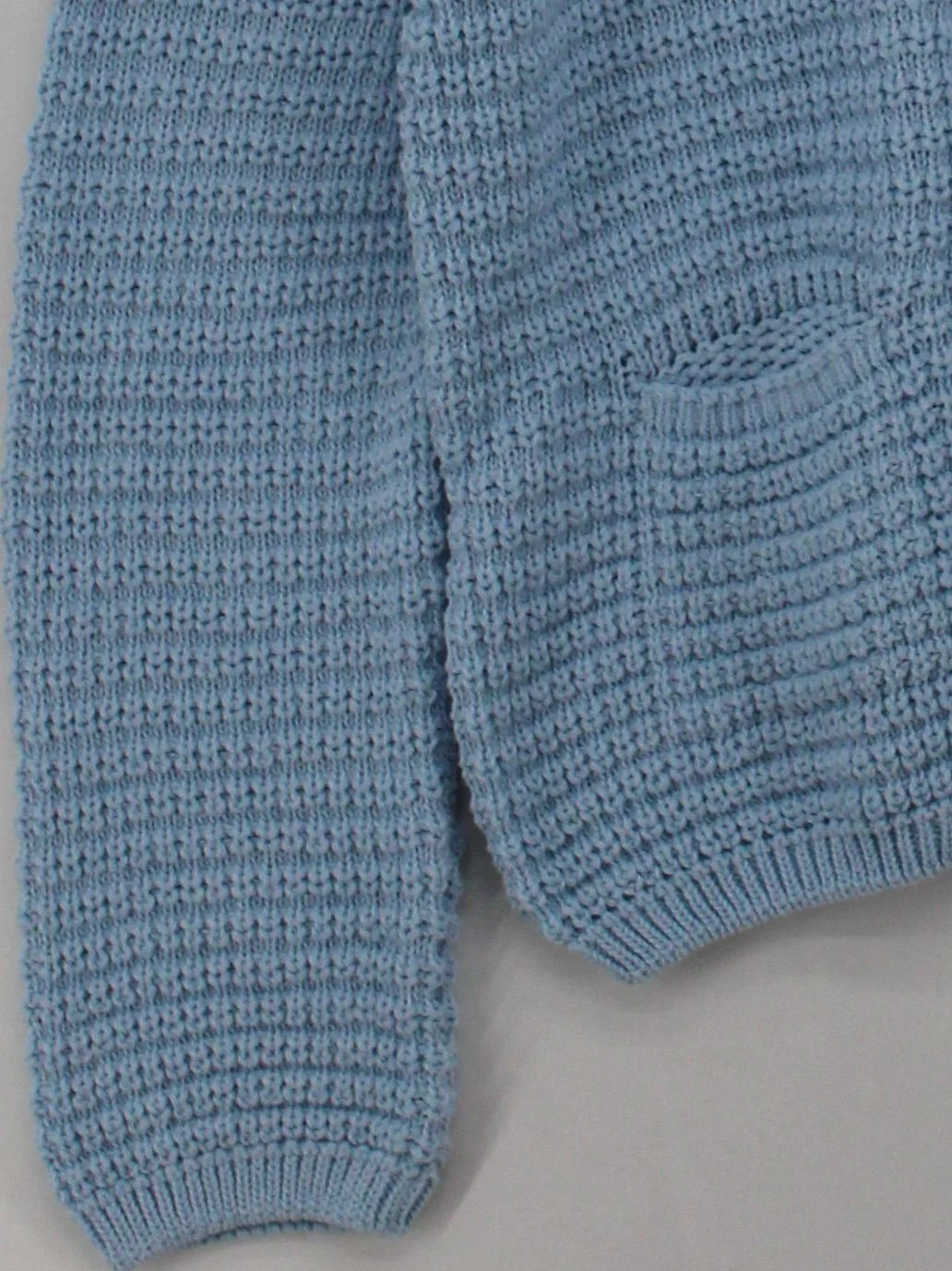 Nobody's Child Women's Cardigan L Blue Polyester with Cotton Crew Neck Cardigan - Image 4