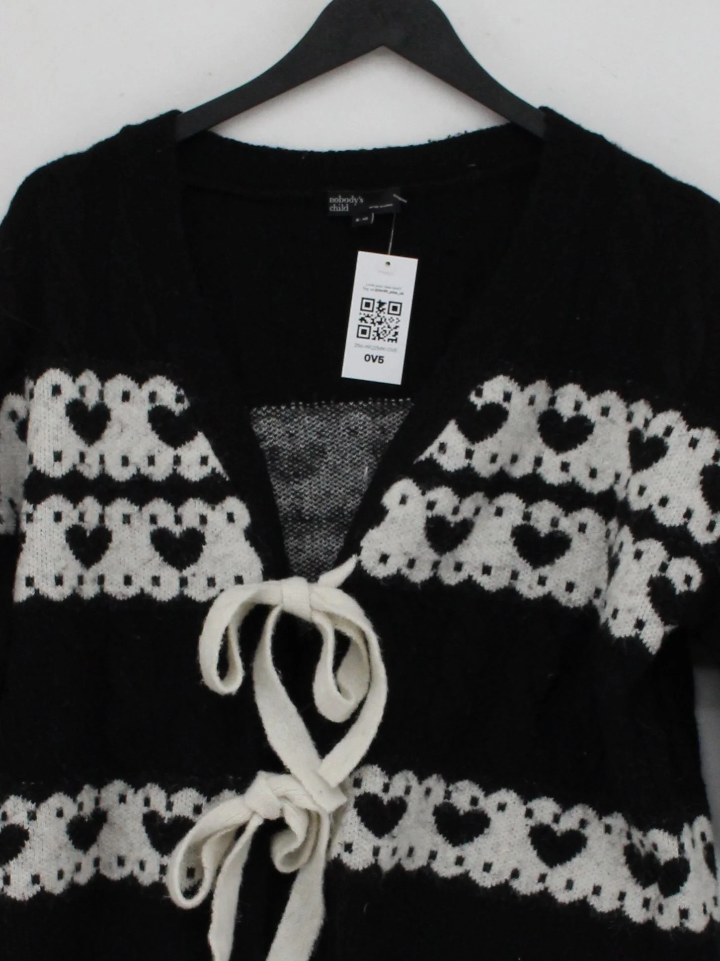 Nobody's Child Women's Cardigan UK 8 Black Polyester - Image 3